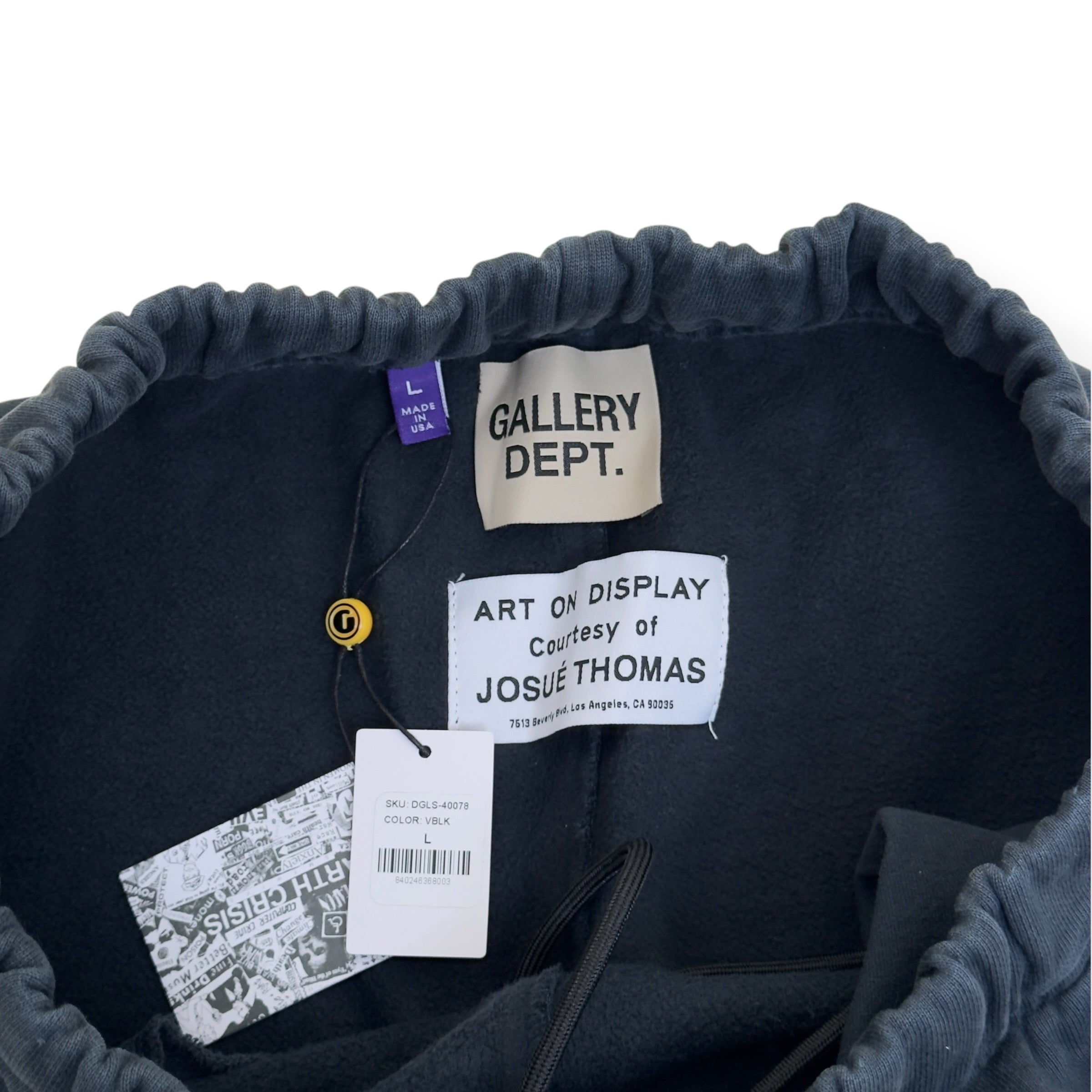 GALLERY DEPT. GYM LOGAN SWEATPANTS VINTAGE BLACK L