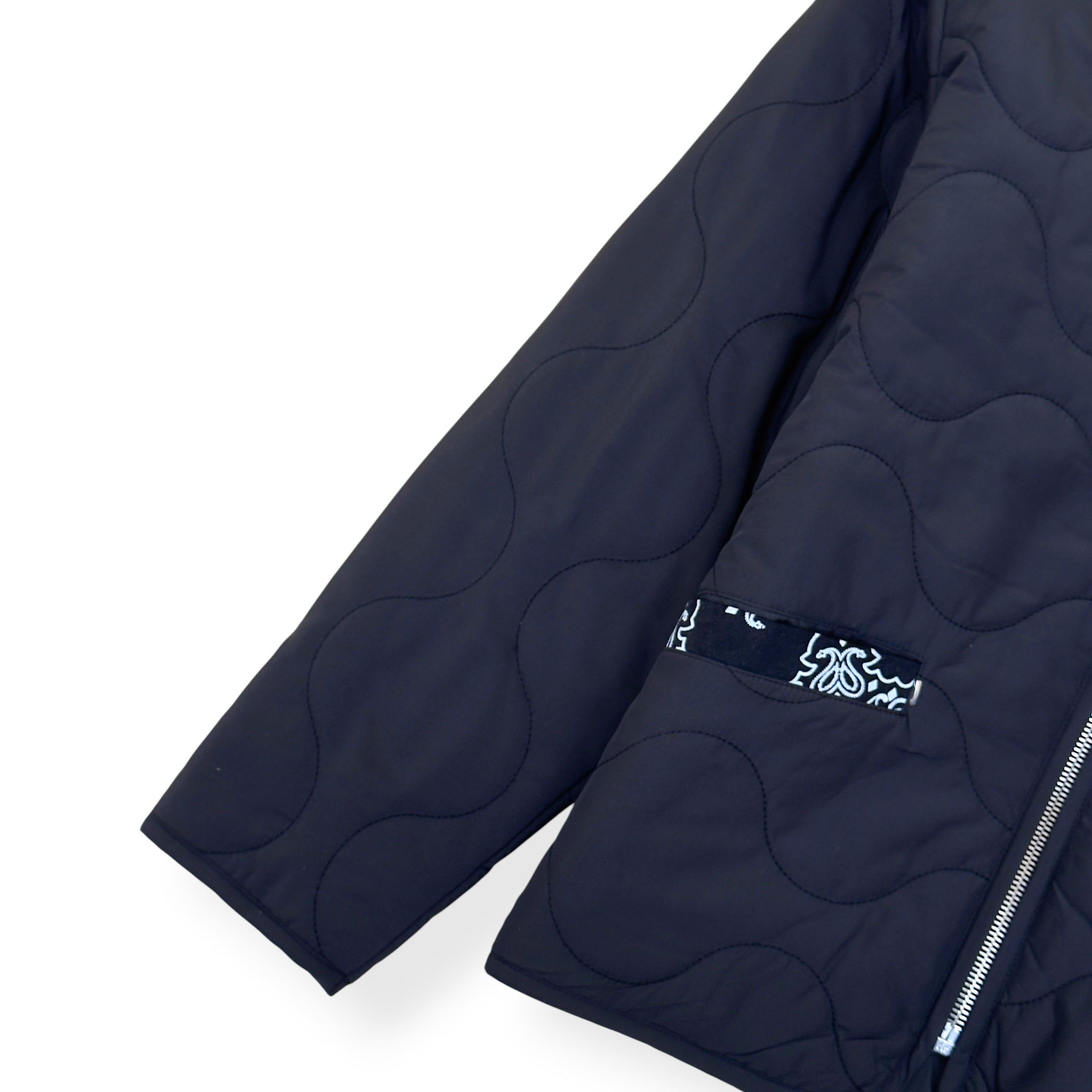 ASKYURSELF BANDANA QUILTED LINER JACKET BLACK S