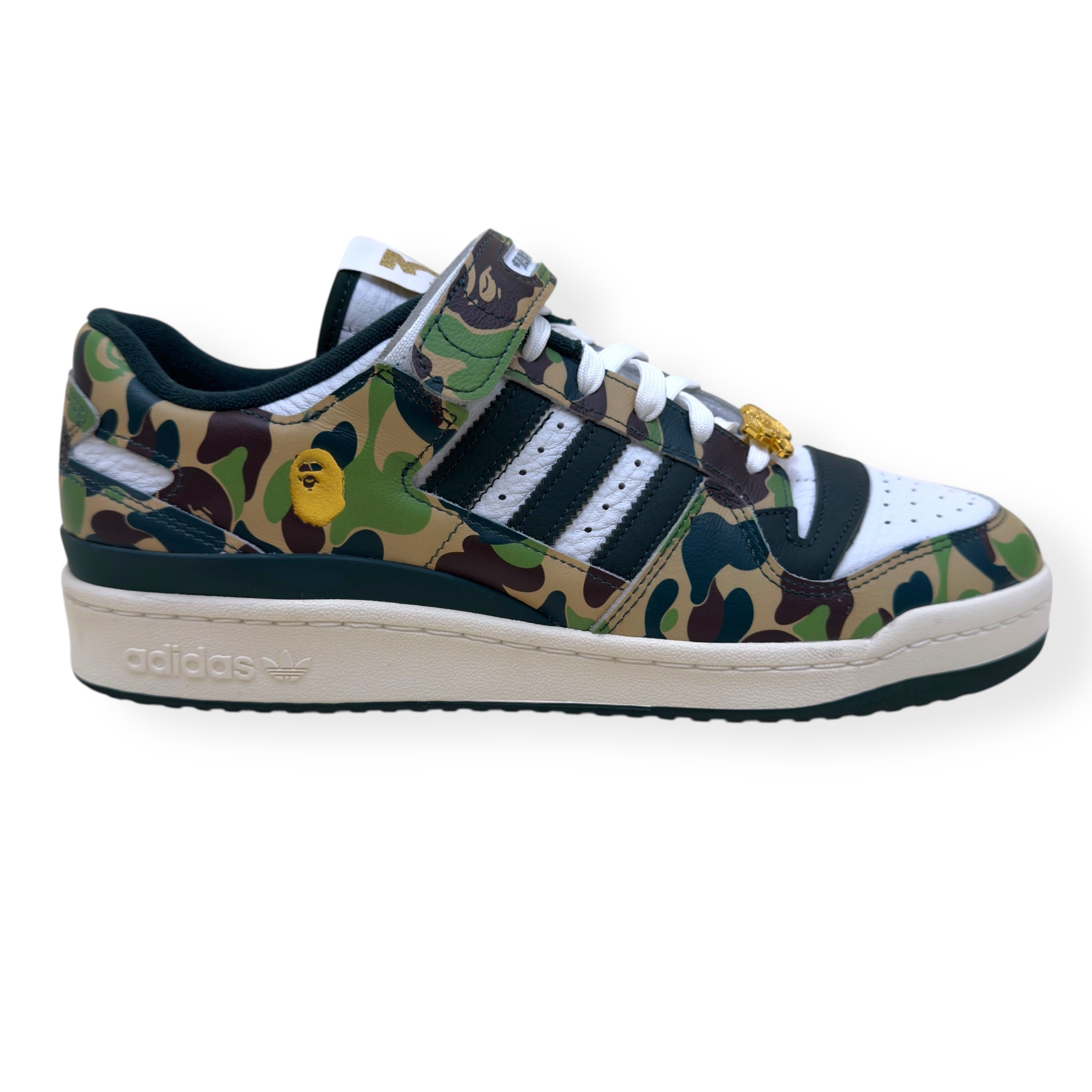 Adidas x Bape Forum 84 Low 30th Anniversary Sneaker Green - Pre-Loved | Wylist