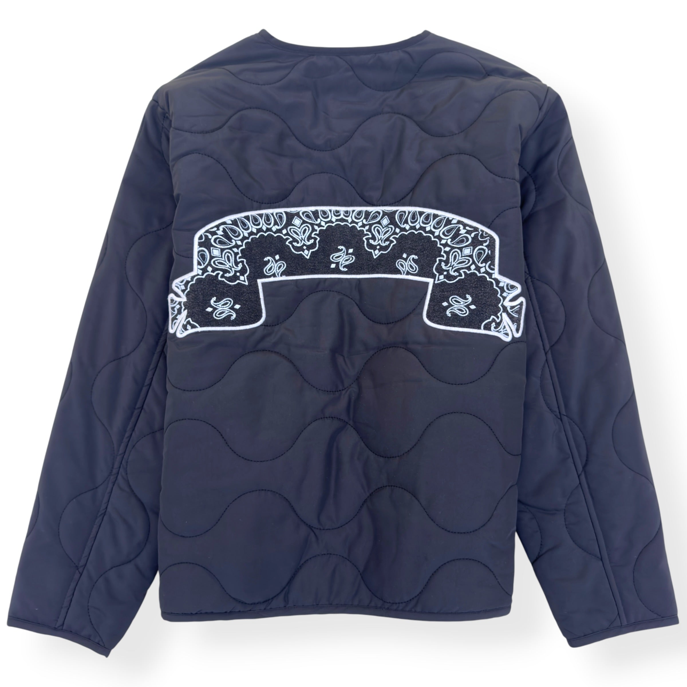 ASKYURSELF BANDANA QUILTED LINER JACKET BLACK S