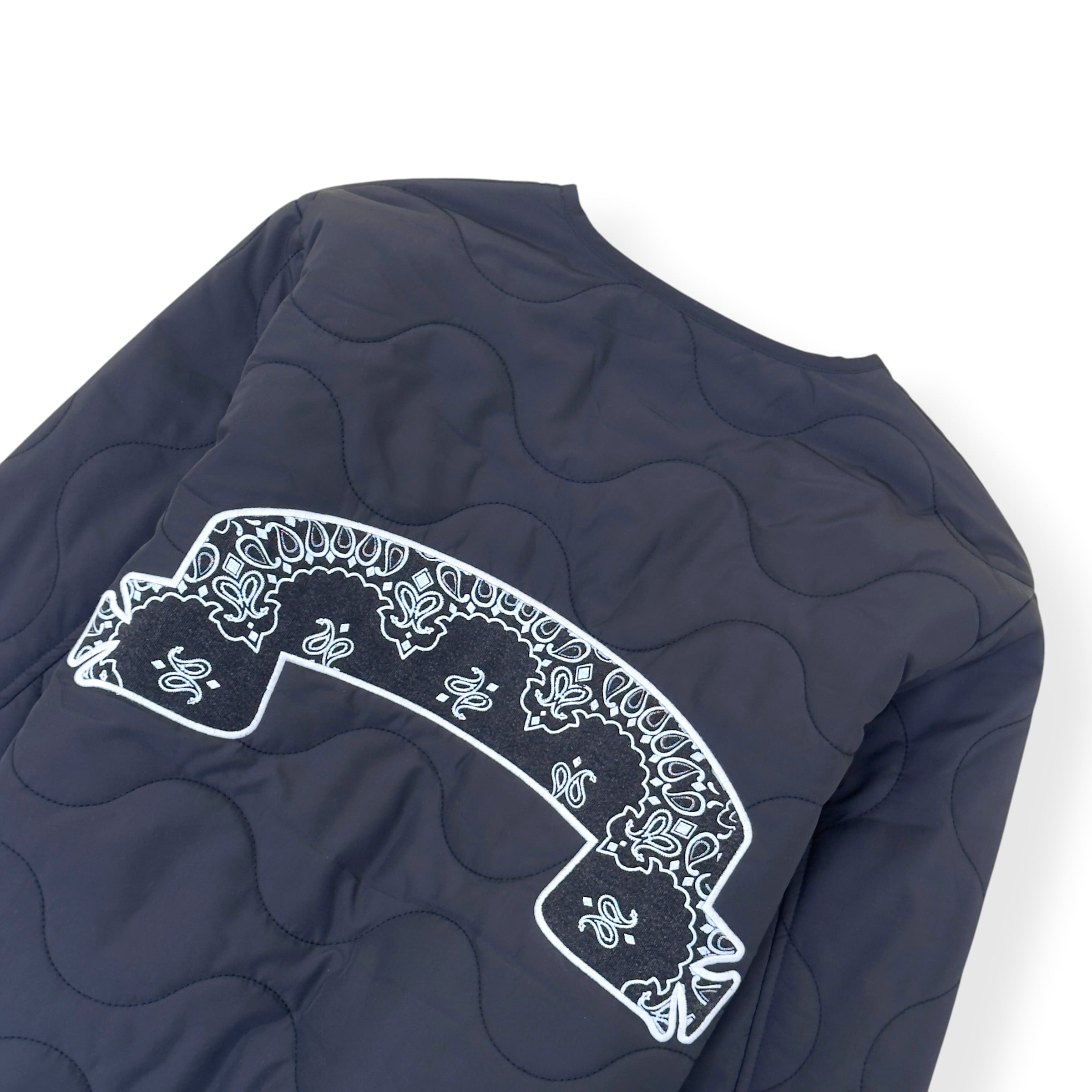 ASKYURSELF BANDANA QUILTED LINER JACKET BLACK S
