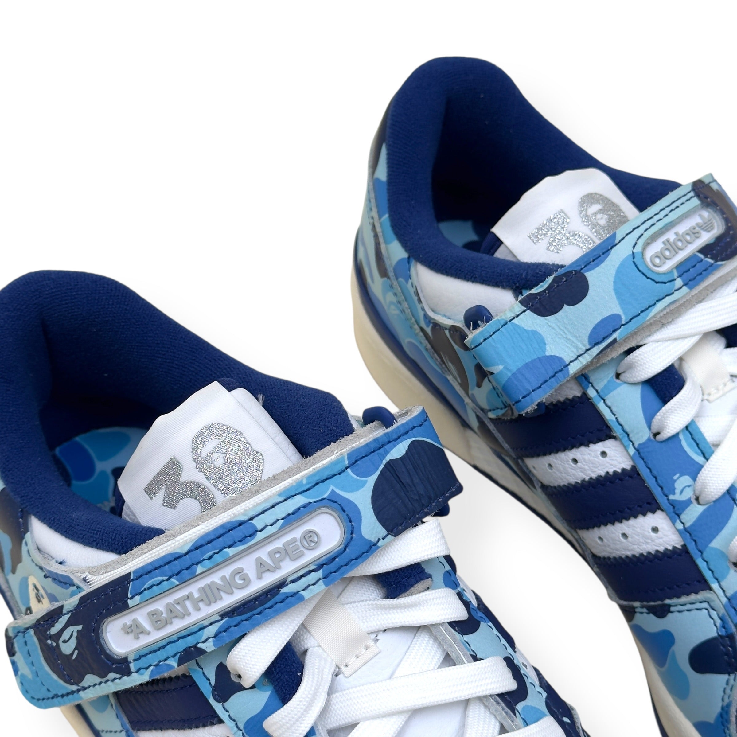 ADIDAS X BAPE FORUM 84 LOW ‘30TH ANNIVERSARY’ SNEAKER BLUE UK10.5