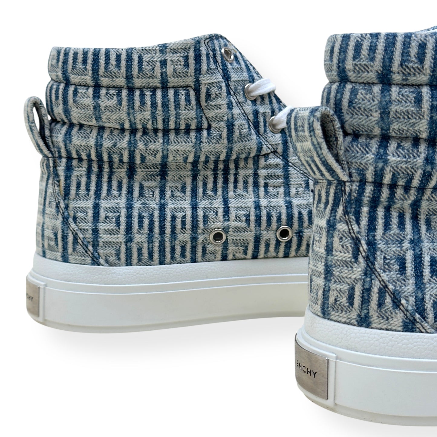 GIVENCHY CITY HIGH TOP 4G DENIM SNEAKER BLUE / WHITE 44 / UK10