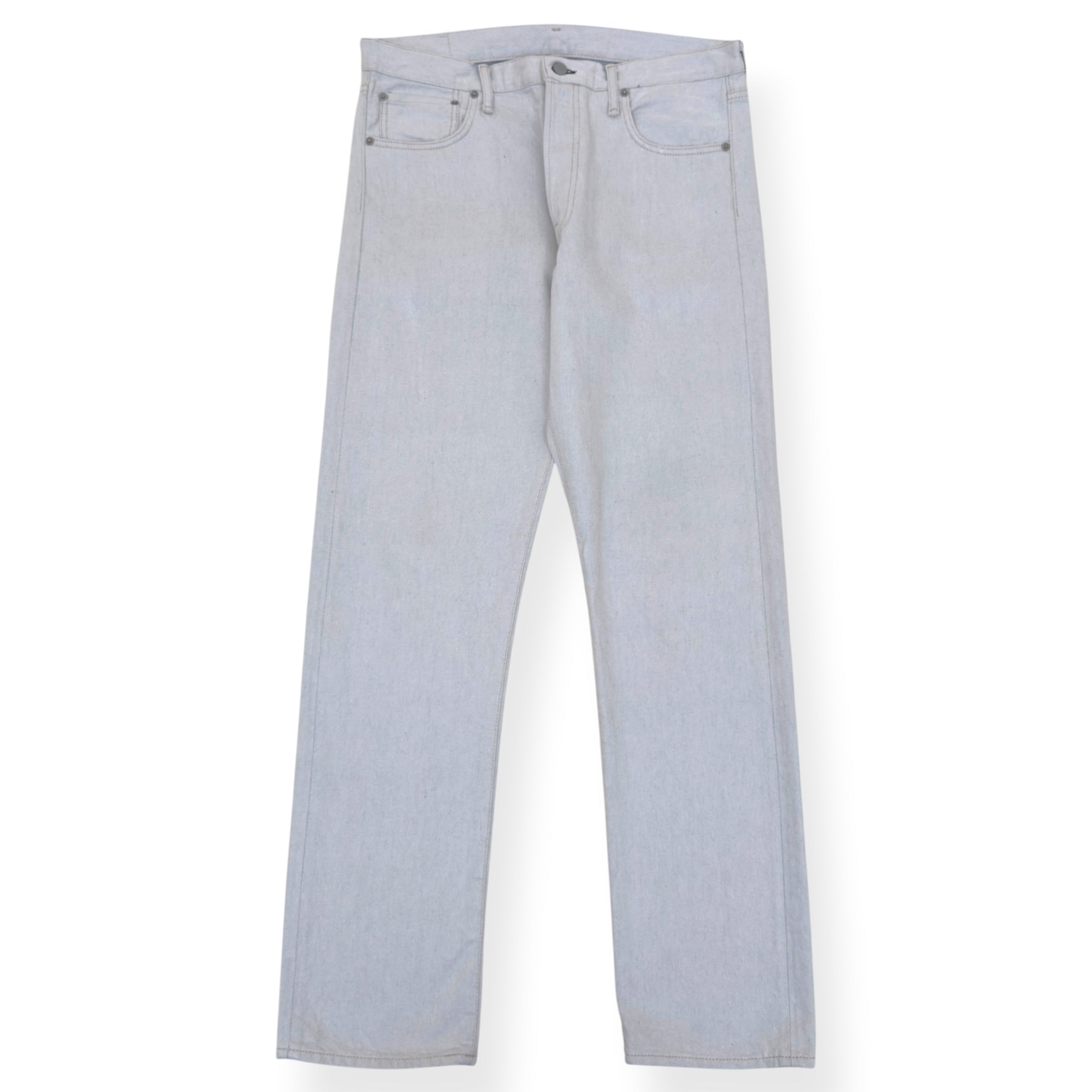 ACNE STUDIOS STRAIGHT LEG JEANS STONE W34 / L