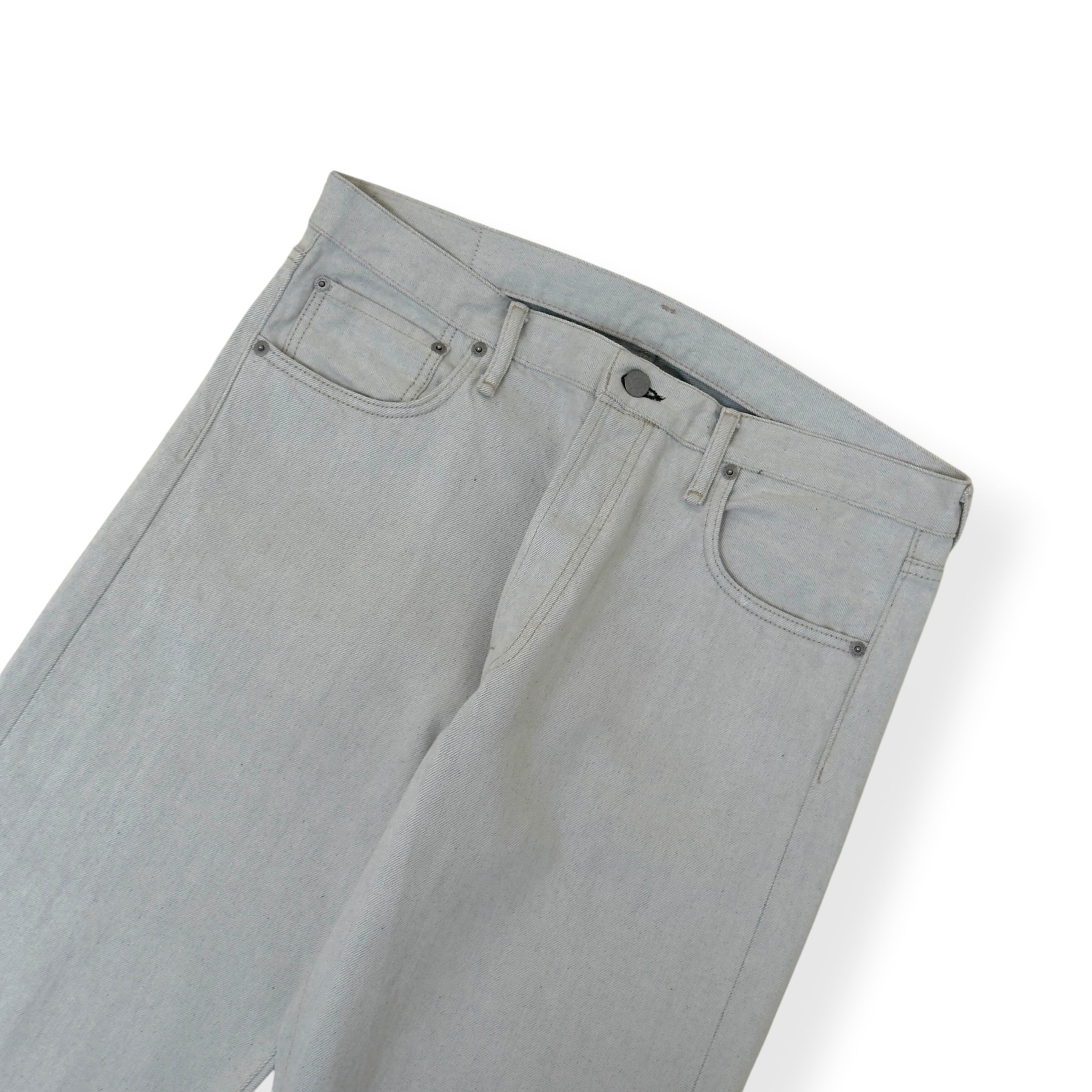 ACNE STUDIOS STRAIGHT LEG JEANS STONE W34 / L