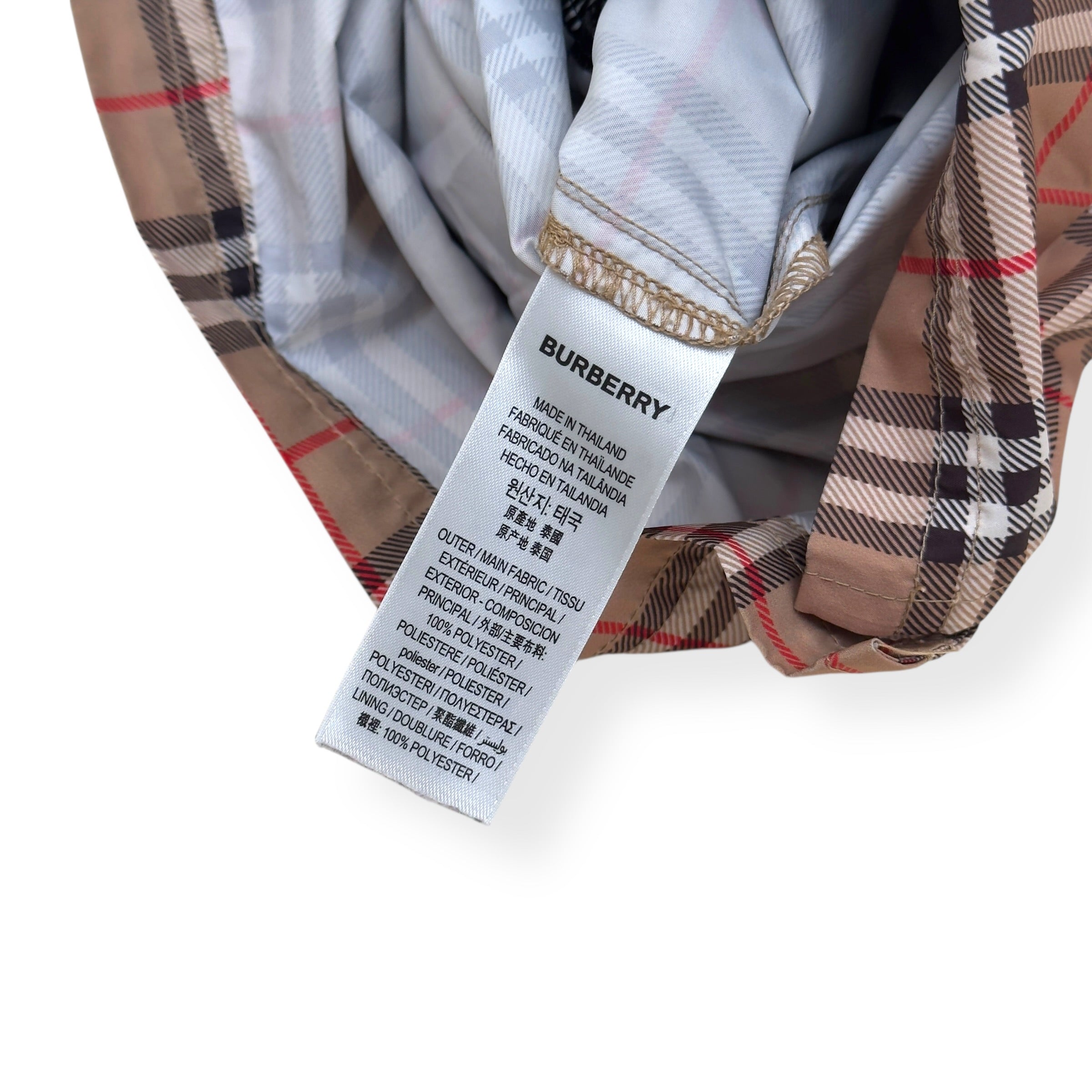 BURBERRY CHECK SWIM SHORTS BEIGE S