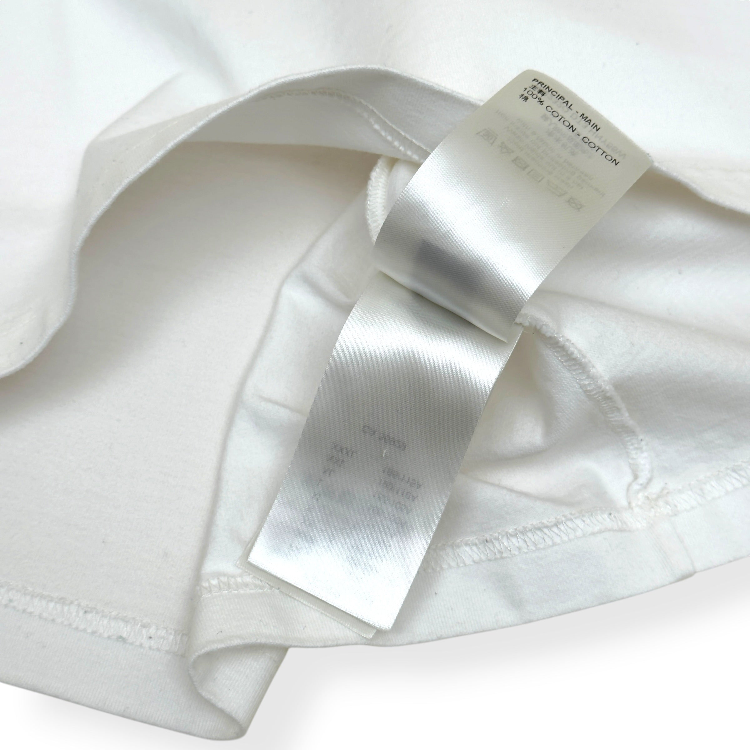 LOUIS VUITTON EMBOSSED LOGO LV T-SHIRT WHITE L
