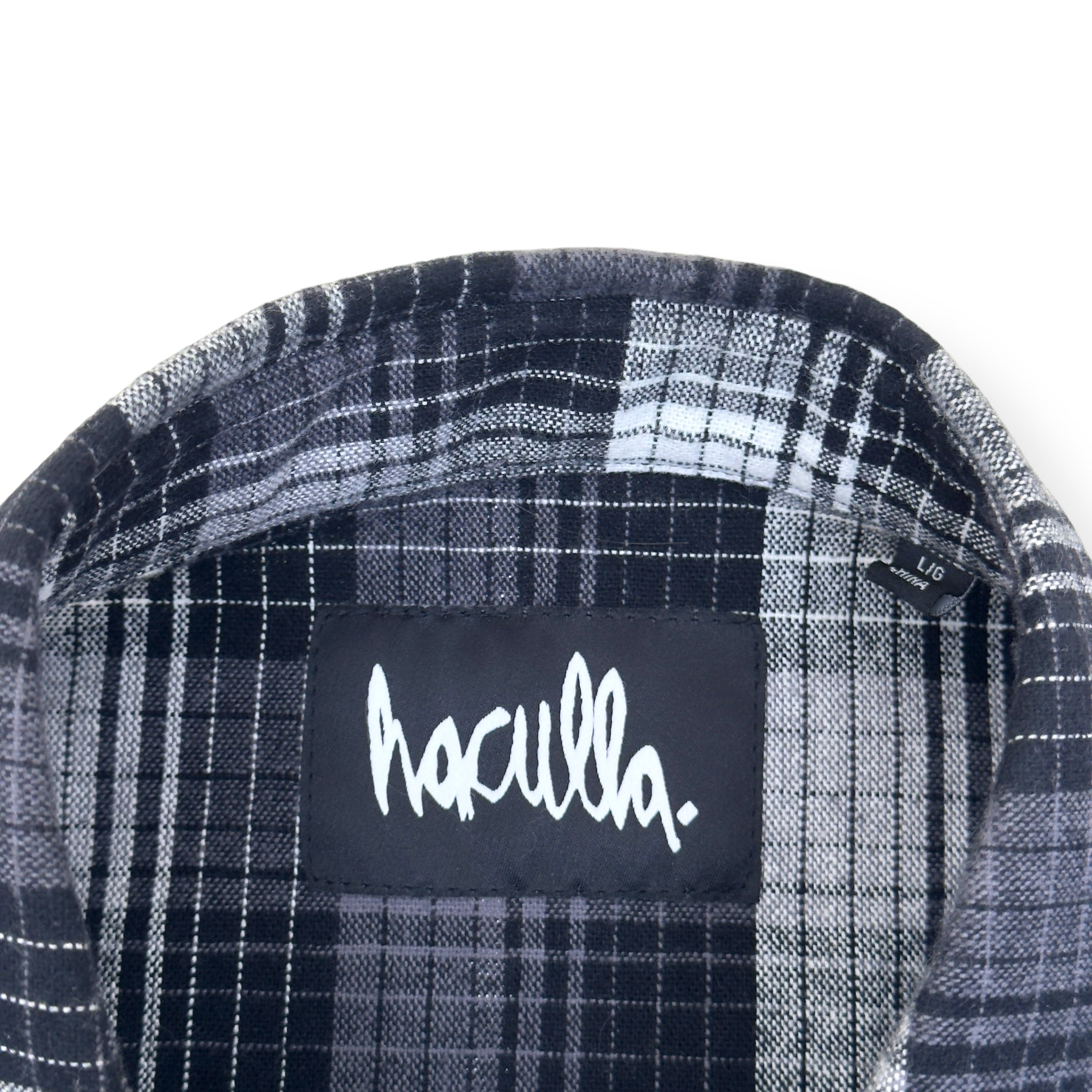 HACULLA ‘FIGHTER EYEZ’ FLANNEL SHIRT BLACK L