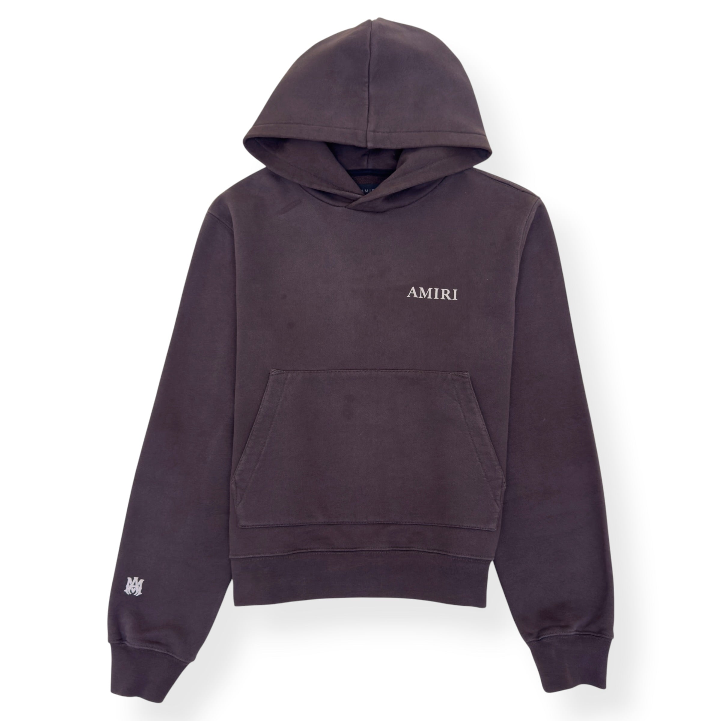 AMIRI MA CORE LOGO HOODIE BROWN L