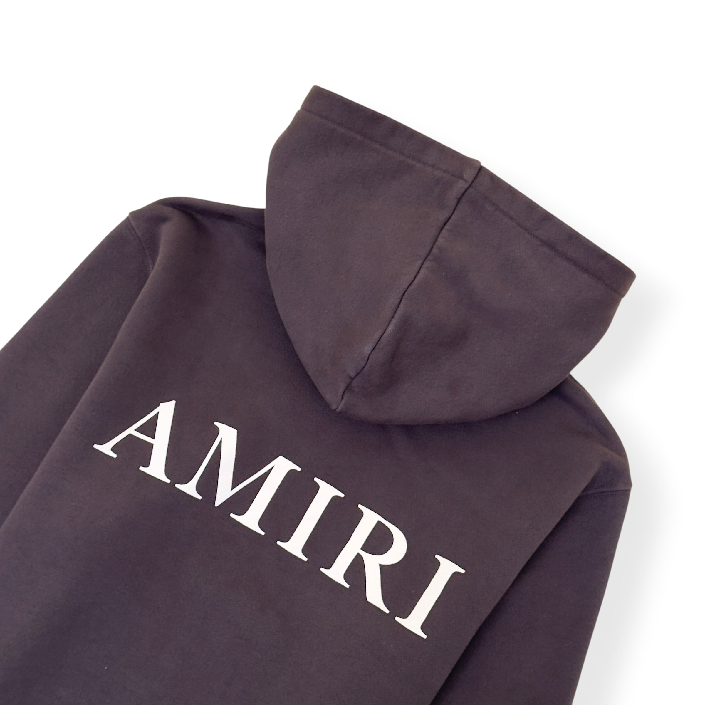 AMIRI MA CORE LOGO HOODIE BROWN L