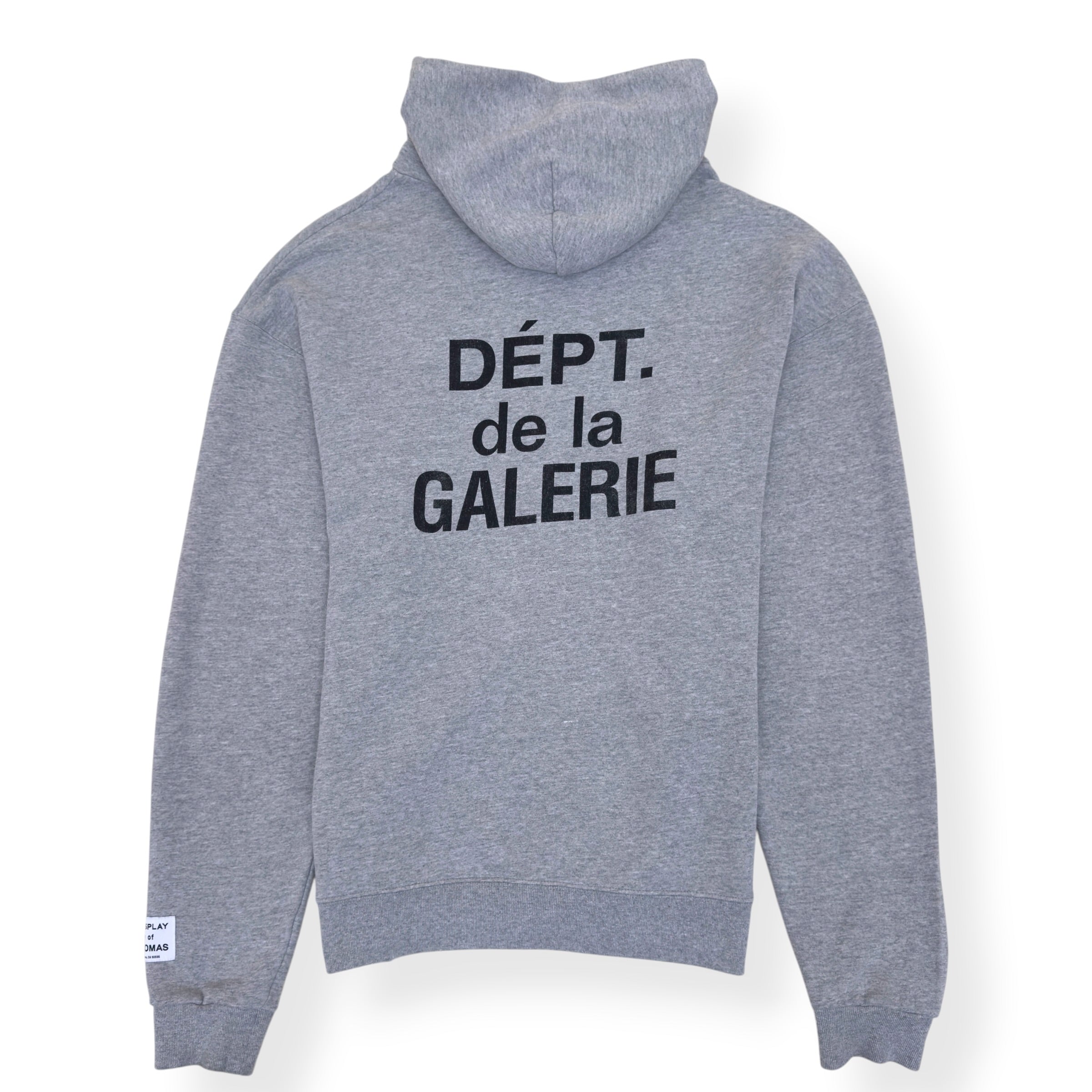 GALLERY DEPT. DEPT DE LA GALERIE ZIP-UP HOODIE GREY L