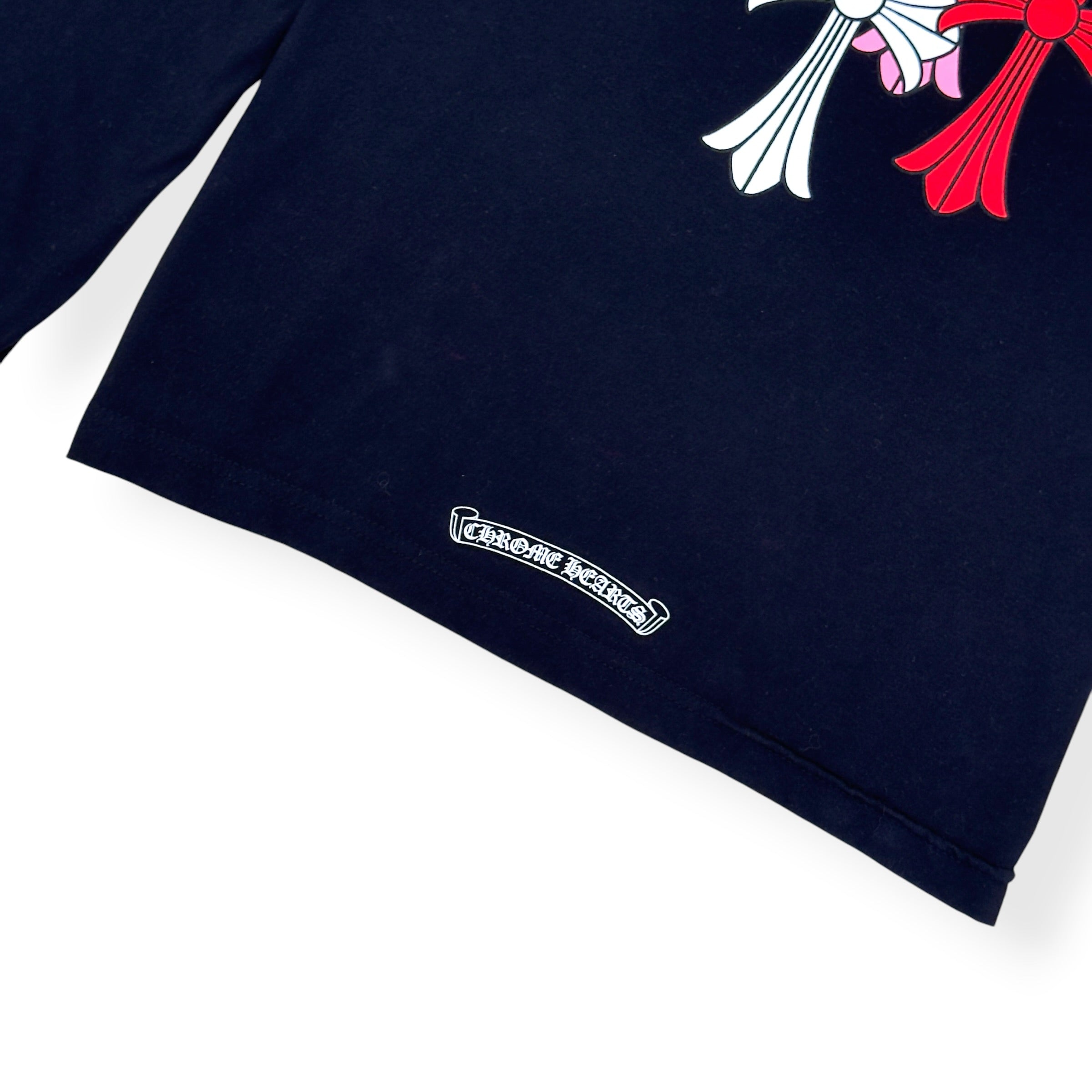CHROME HEARTS CROSS LOGO LONG-SLEEVE T-SHIRT BLACK / MULTICOLOUR XL