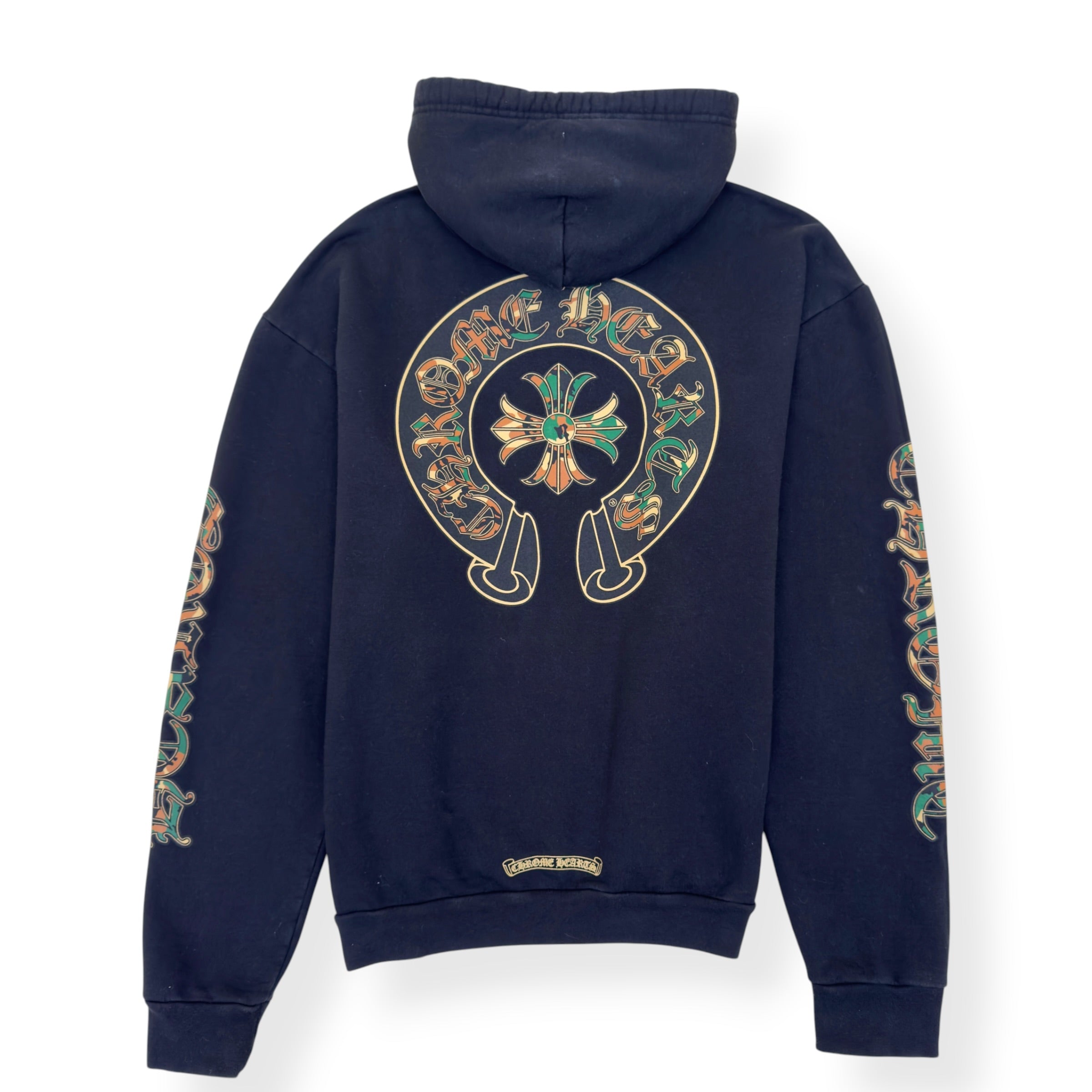 CHROME HEARTS HORSESHOE CROSS HOODIE BLACK / CAMO L