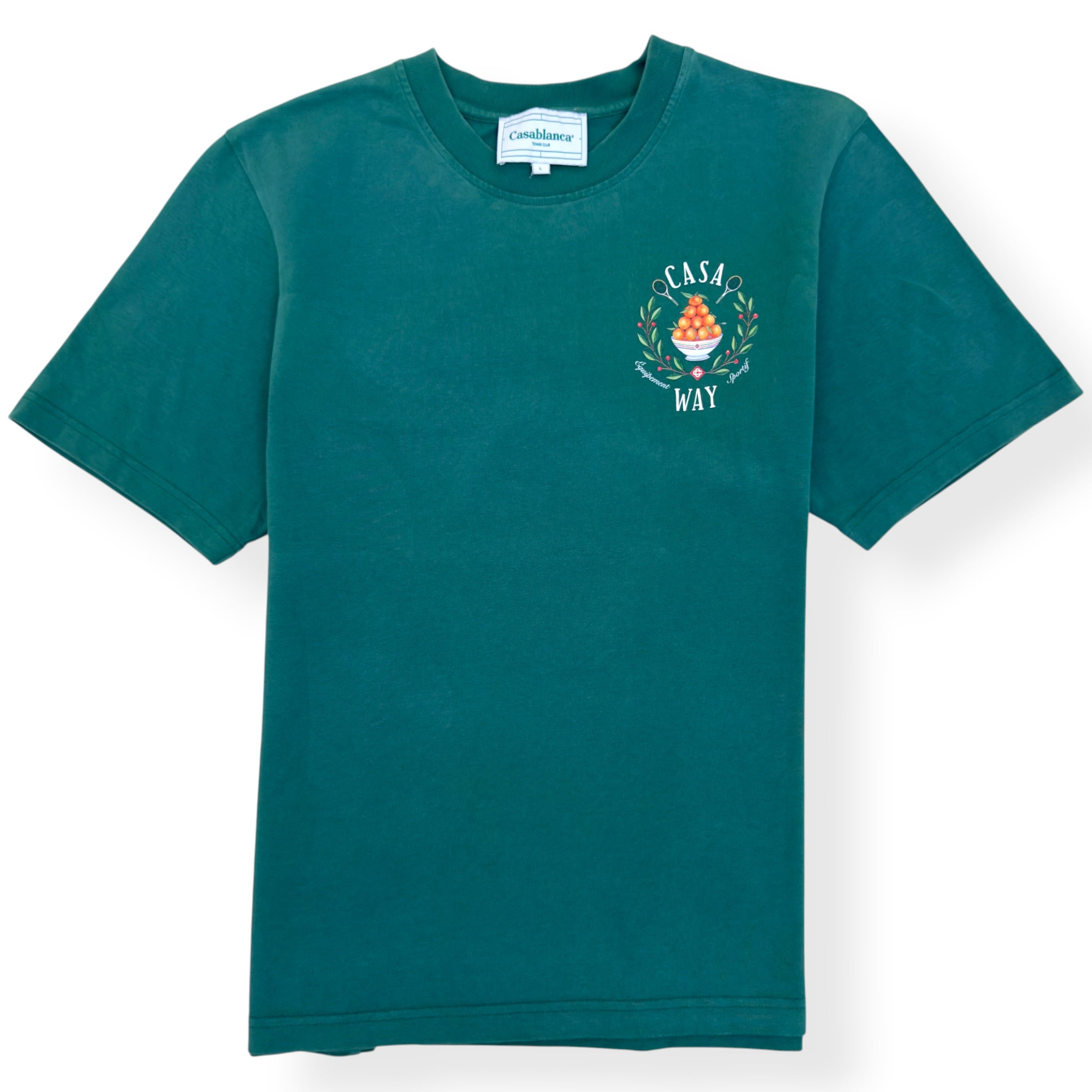 CASABLANCA CASA WAY GRAPHIC T-SHIRT GREEN L
