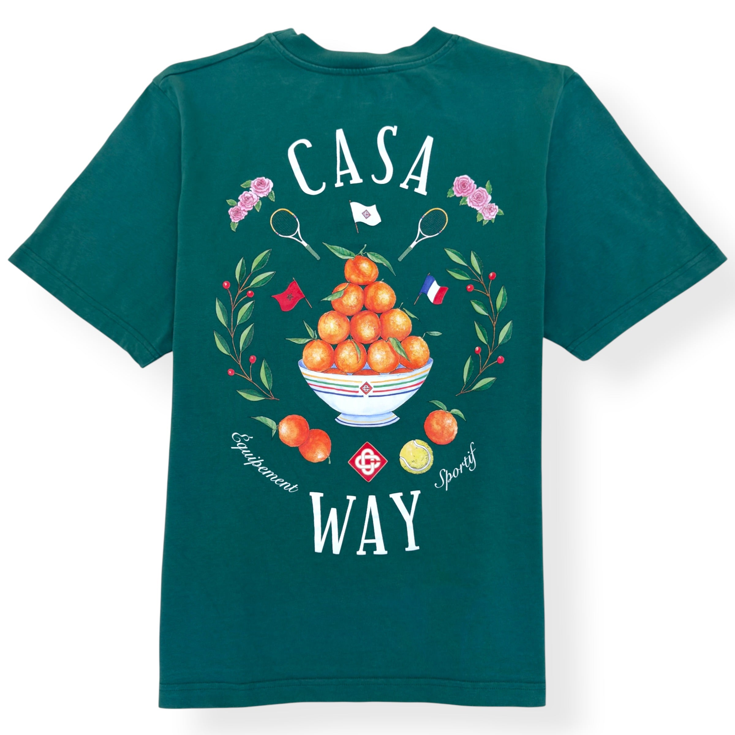 CASABLANCA CASA WAY GRAPHIC T-SHIRT GREEN L