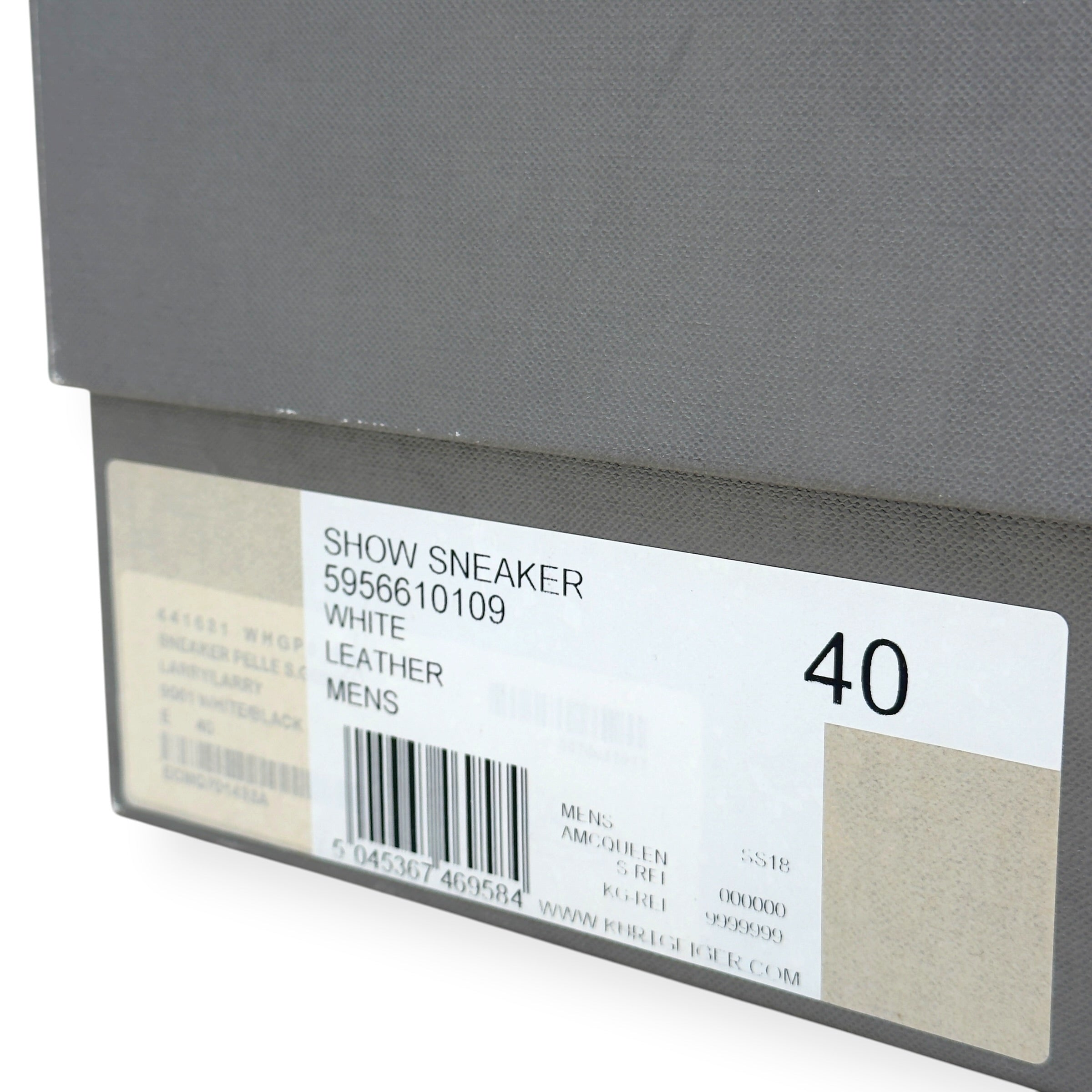 ALEXANDER MCQUEEN OVERSIZED SNEAKER WHITE/ BLACK 40 / UK6