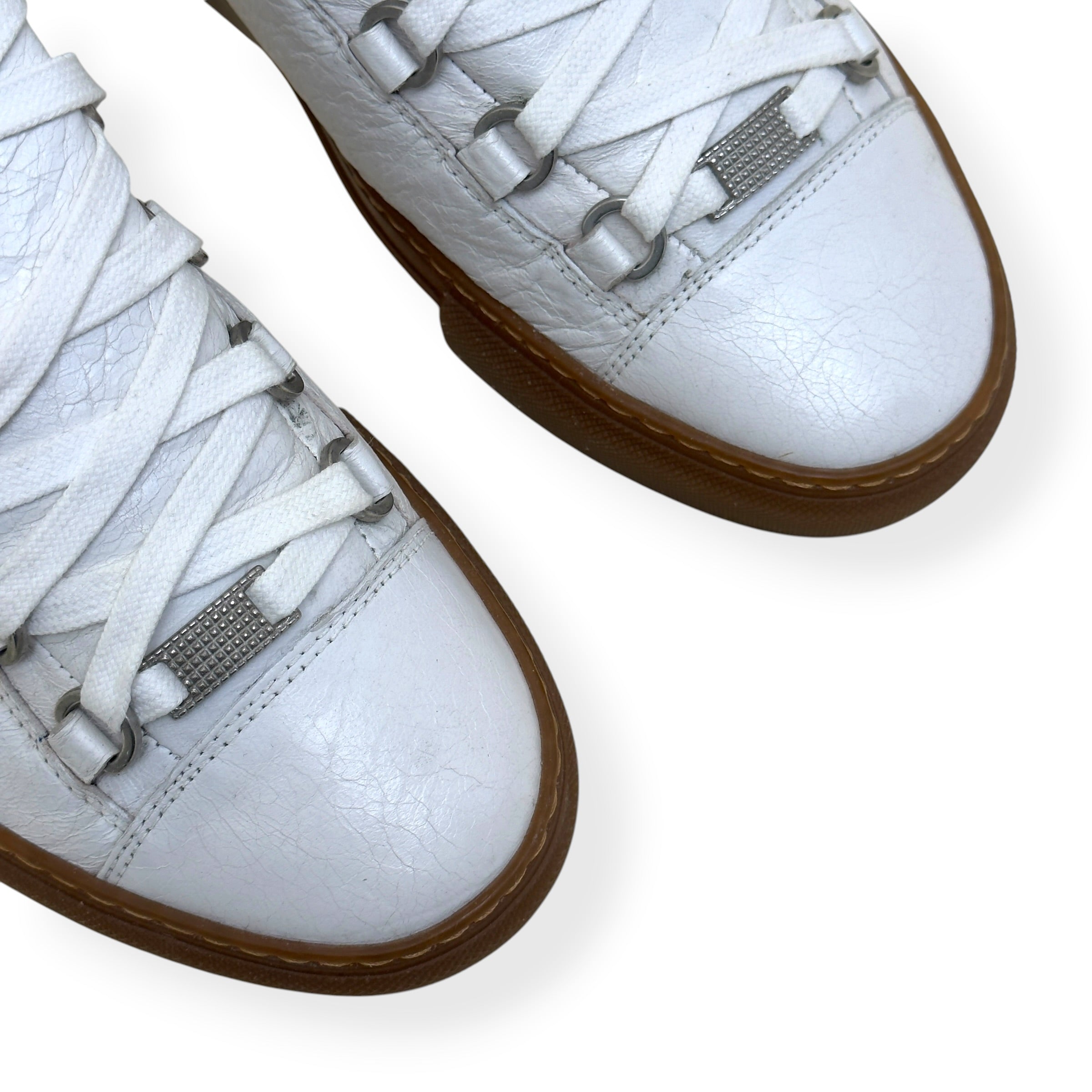 BALENCIAGA ARENA HIGH TOP SNEAKER WHITE / GUM 40 / UK6