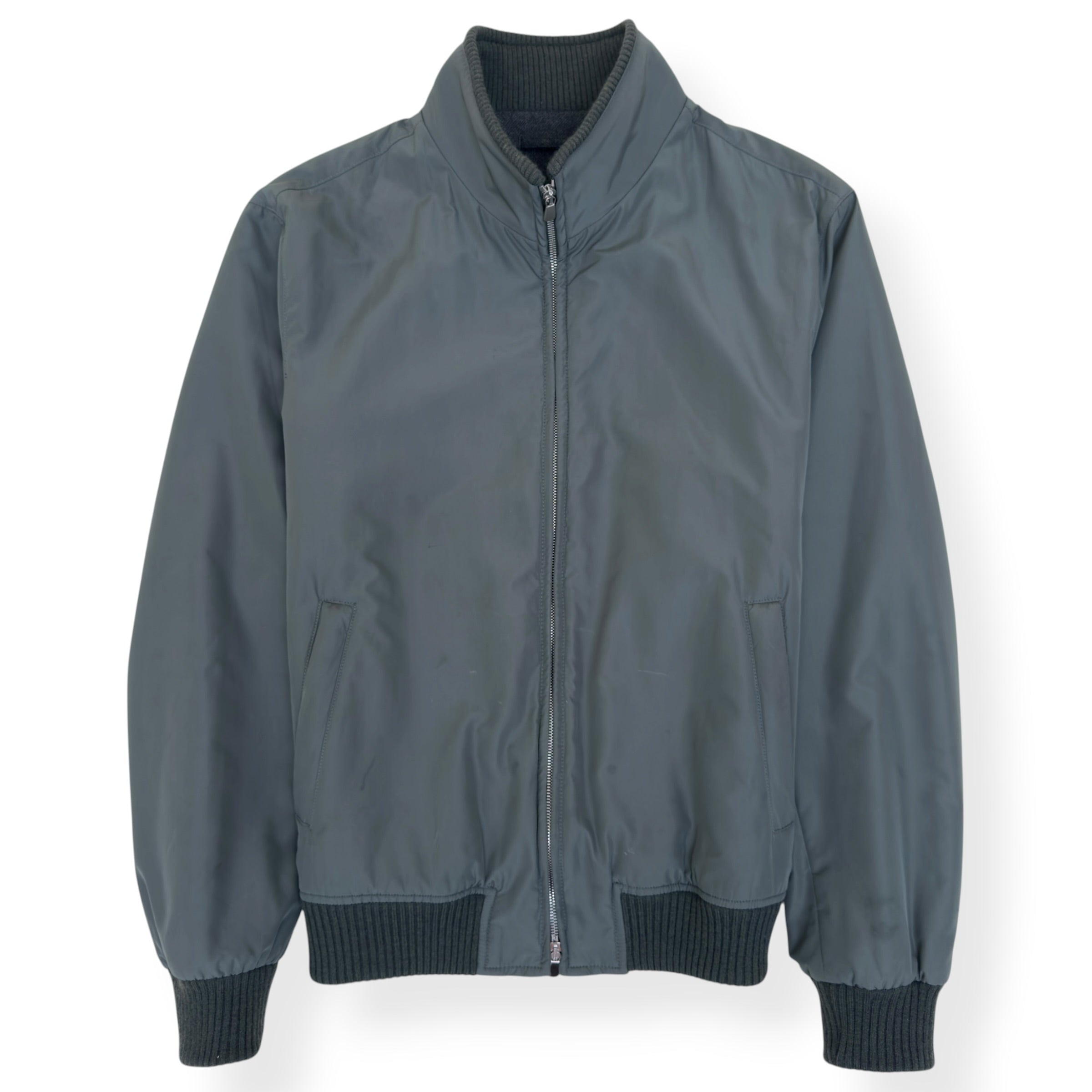 THOM SWEENEY NYLON WOOL / CASHMERE LINED JACKET GREEN 52 / L