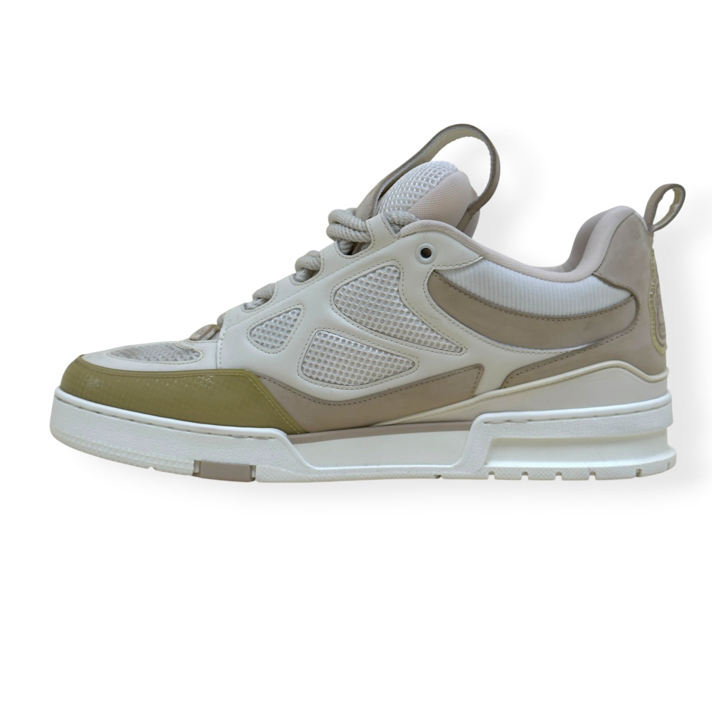 LOUIS VUITTON LV SKATE SNEAKER LUXURY BEIGE UK10