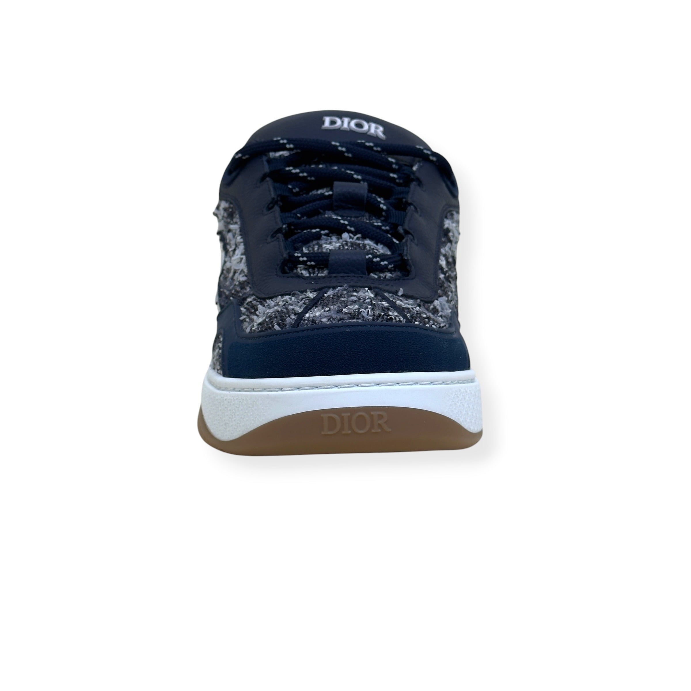 DIOR B9S 822/888 SKATER TWEED SNEAKER NAVY 45 / UK11