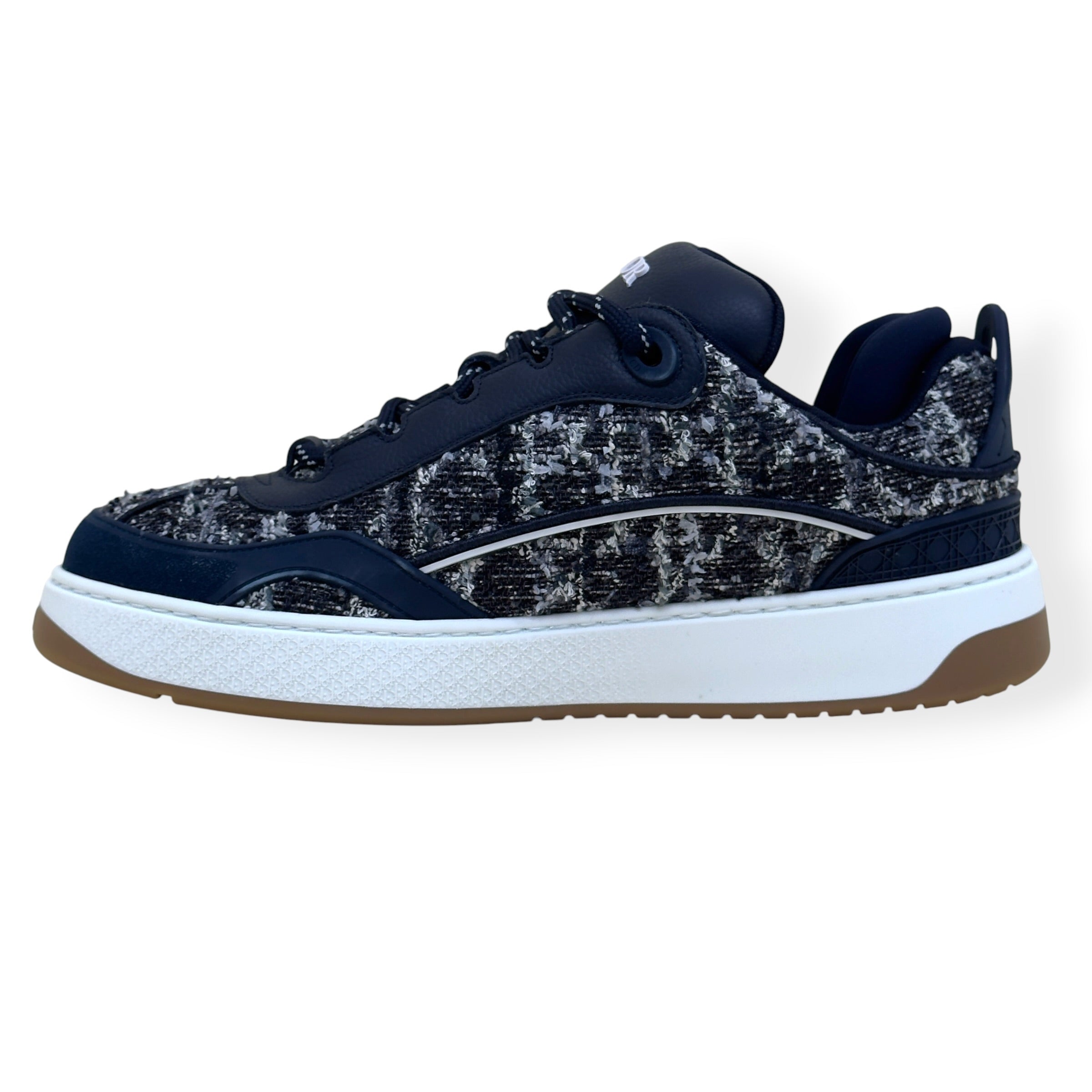 DIOR B9S 822/888 SKATER TWEED SNEAKER NAVY 45 / UK11