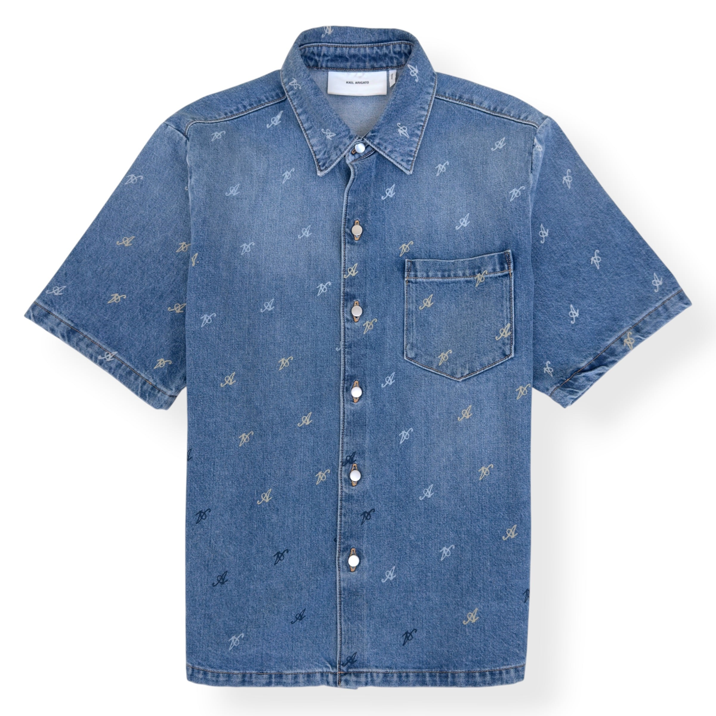 AXEL ARIGATO MILES DENIM SHIRT BLUE M