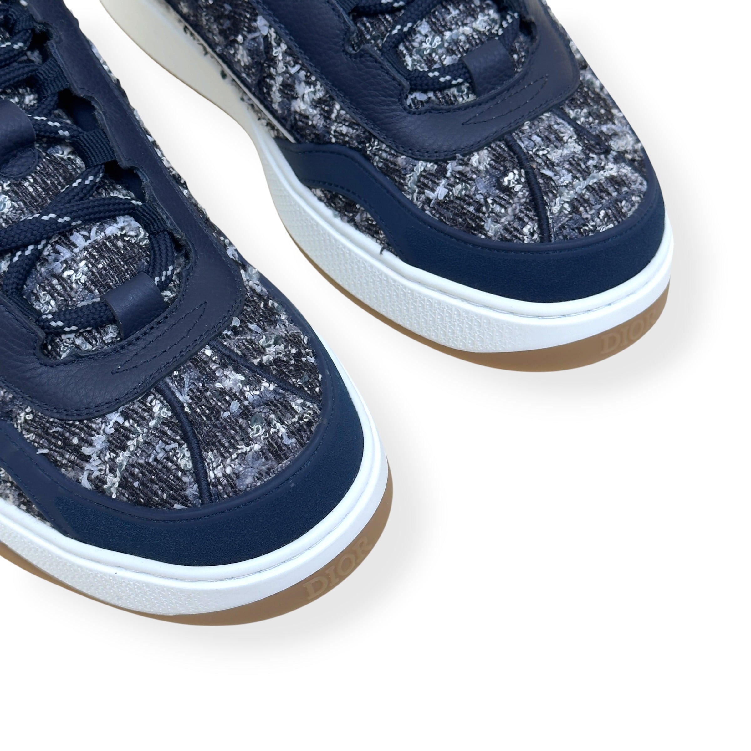 DIOR B9S 822/888 SKATER TWEED SNEAKER NAVY 45 / UK11