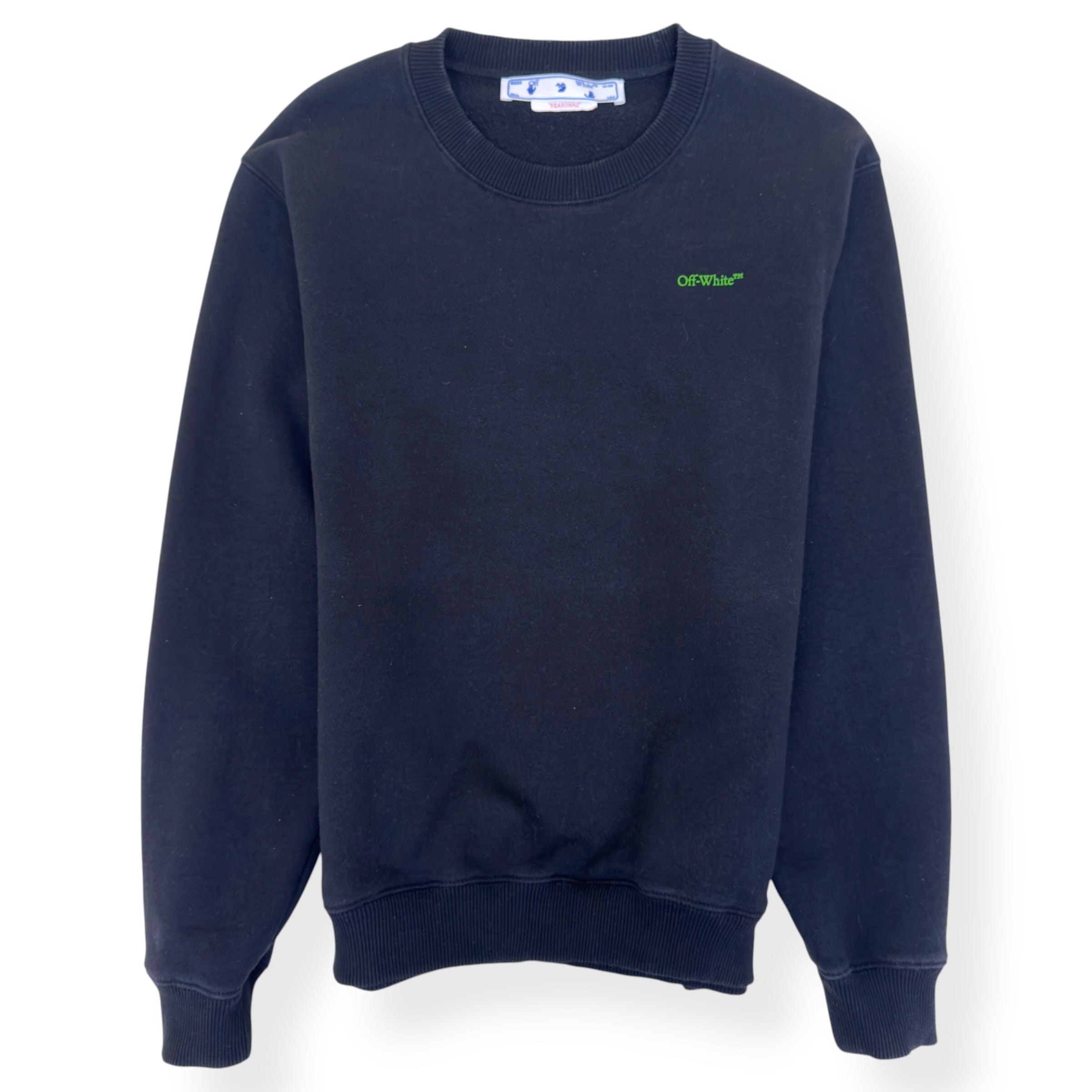 OFF-WHITE BLURRED ARROW CREWNECK SWEATSHIRT BLACK S