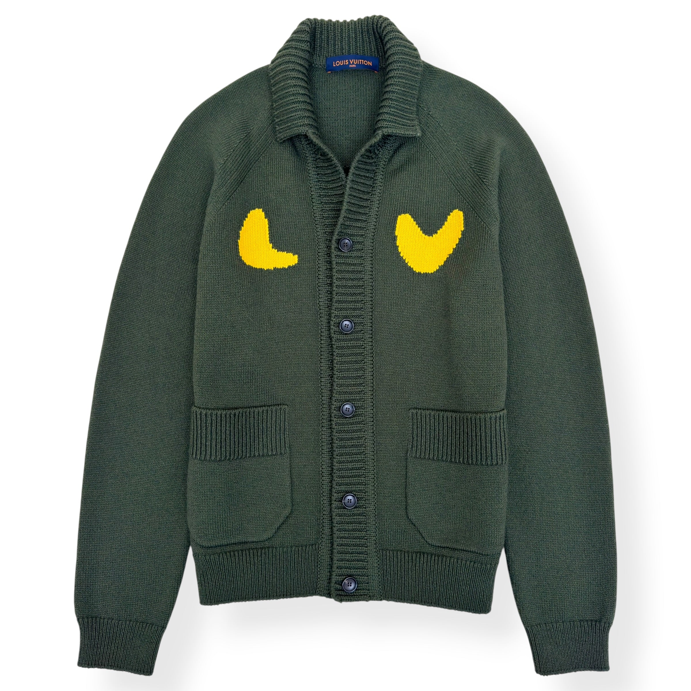 LOUIS VUITTON X NIGO SOPHISTICATED TIGER CARDIGAN GREEN XL