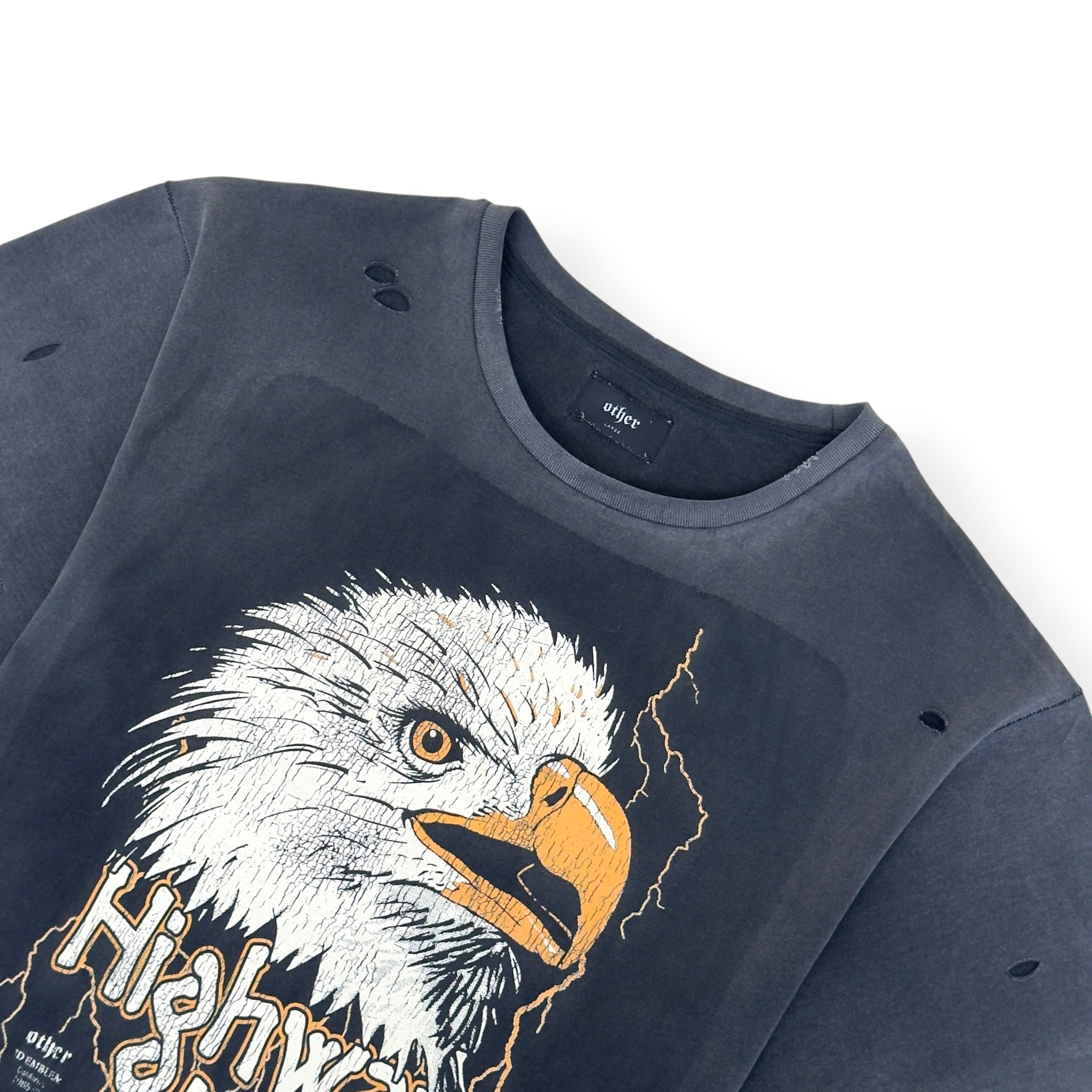 OTHER EAGLE VINTAGE COTTON T-SHIRT GREY L