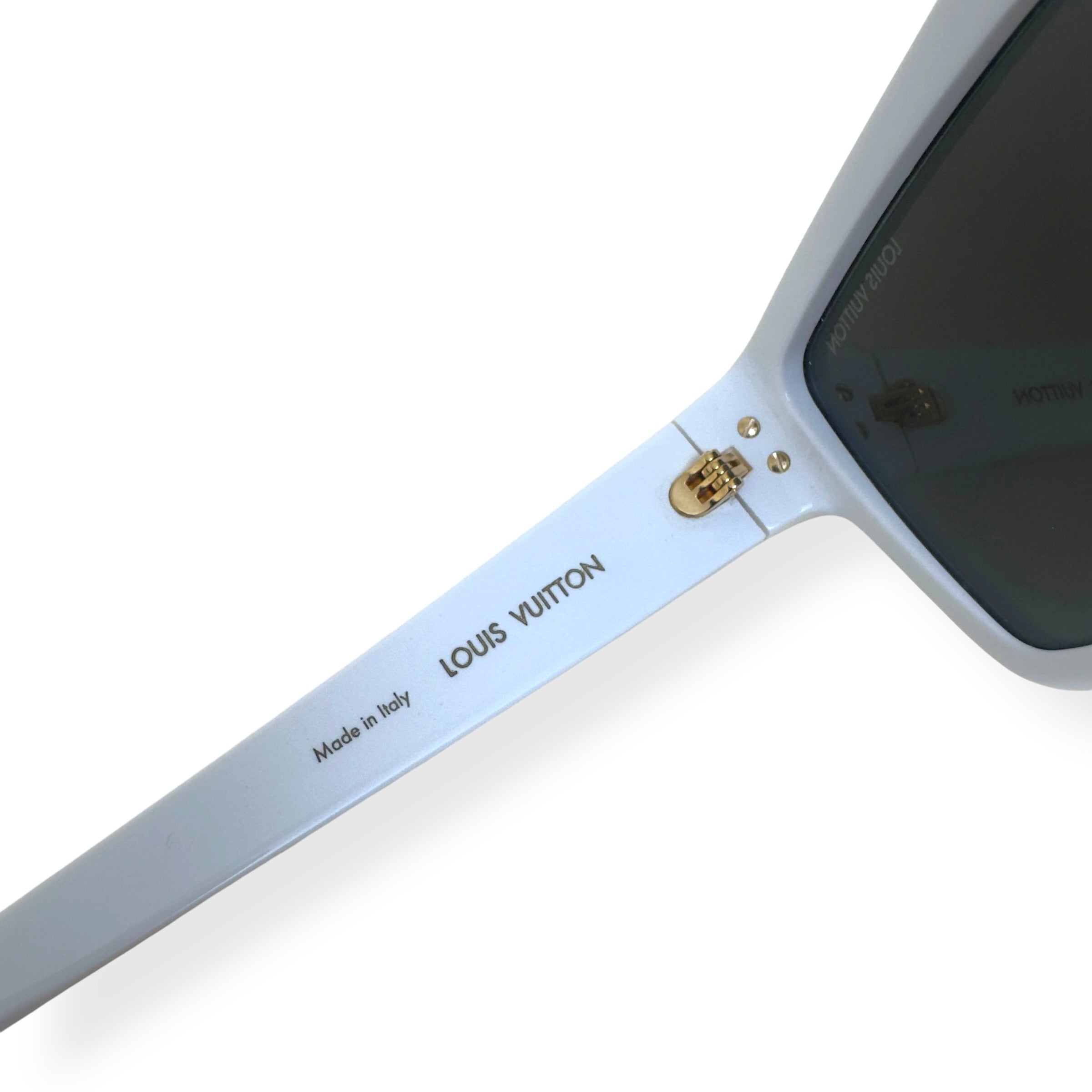 LOUIS VUITTON 1.1 EVIDENCE SUNGLASSES WHITE / GOLD