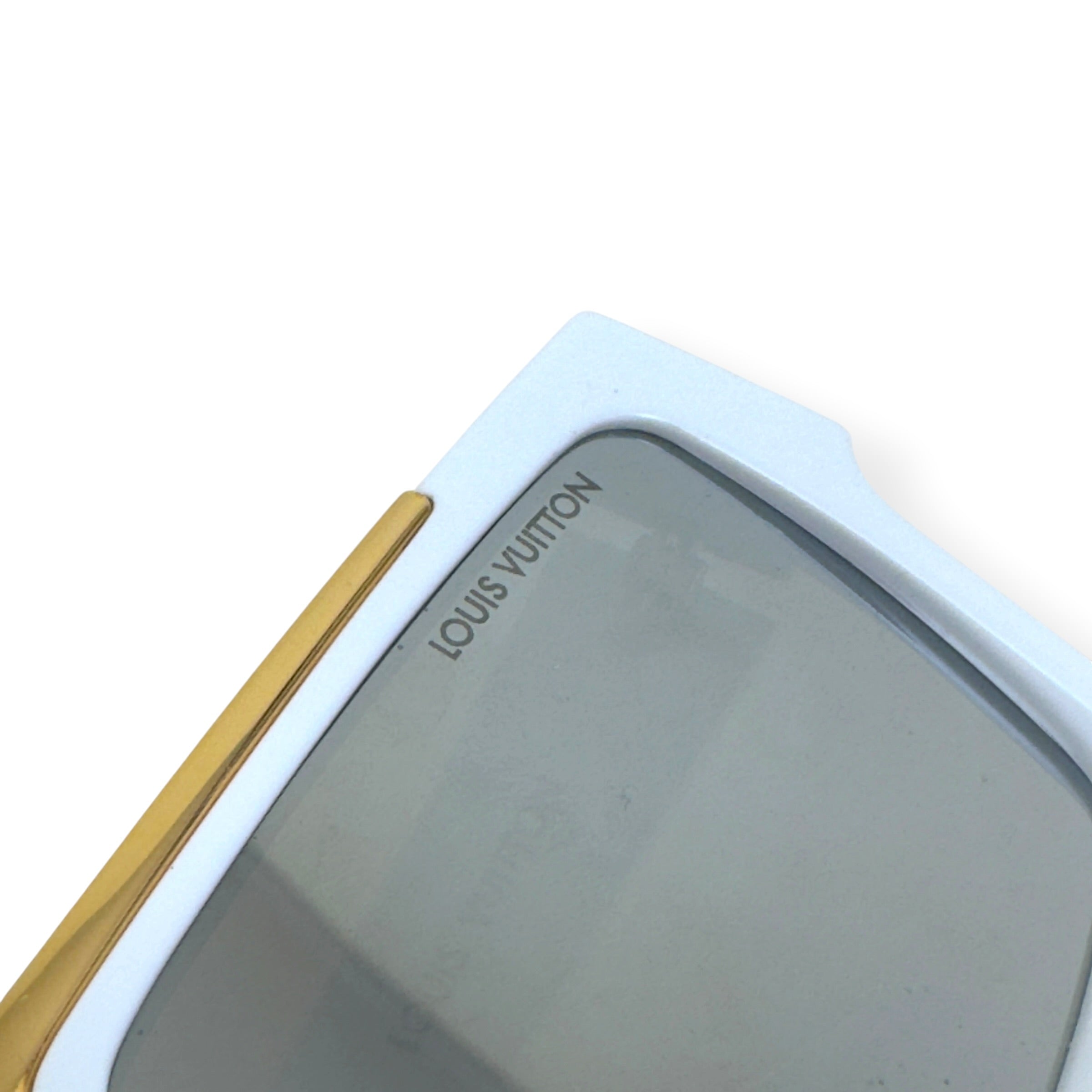 LOUIS VUITTON 1.1 EVIDENCE SUNGLASSES WHITE / GOLD