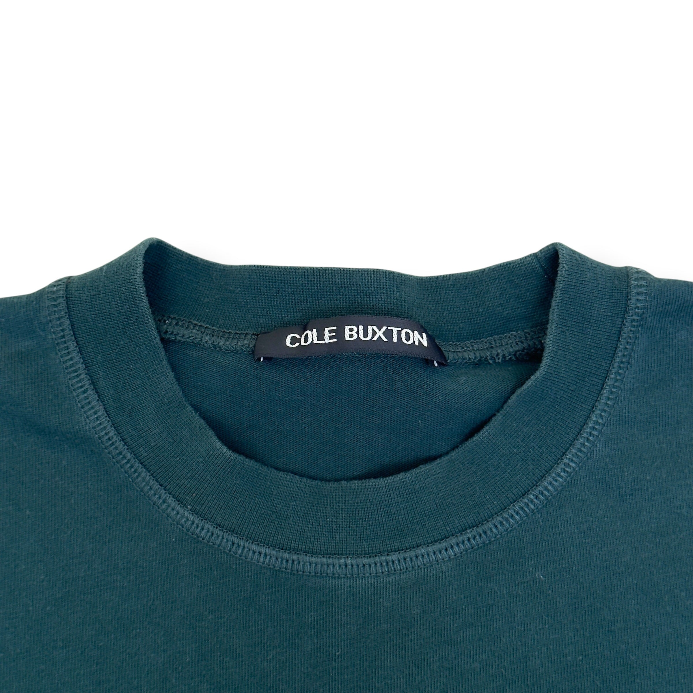 COLE BUXTON OVERSIZED INTERNATIONAL LOGO T-SHIRT GREEN XS
