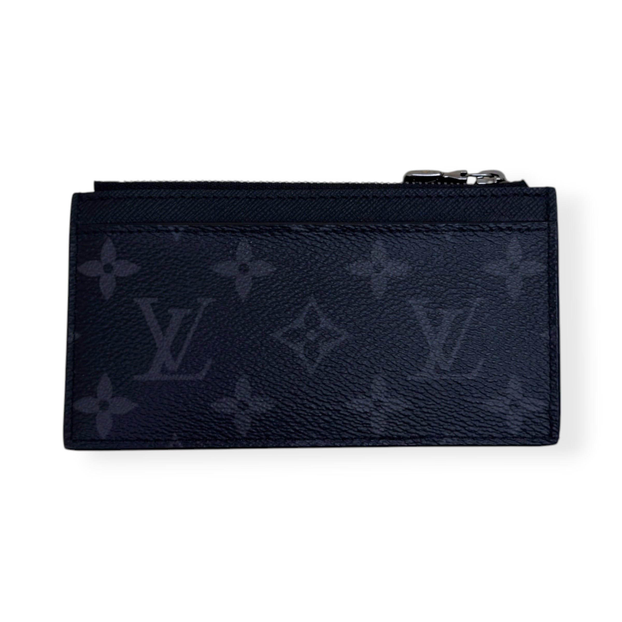 LOUIS VUITTON MONOGRAM COIN CARD HOLDER BLACK / GREY