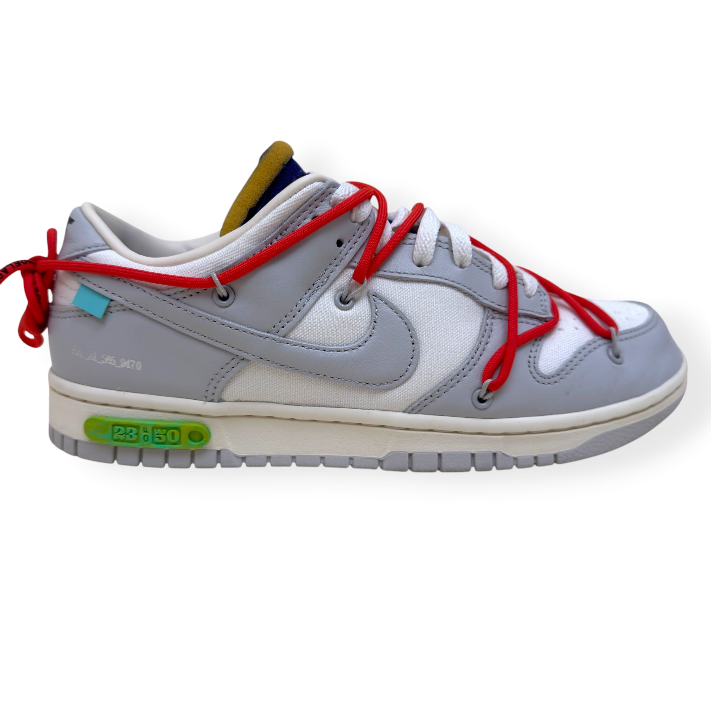 NIKE X OFF-WHITE DUNK LOW TOP SNEAKER 'LOT 23 OF 50' UK8