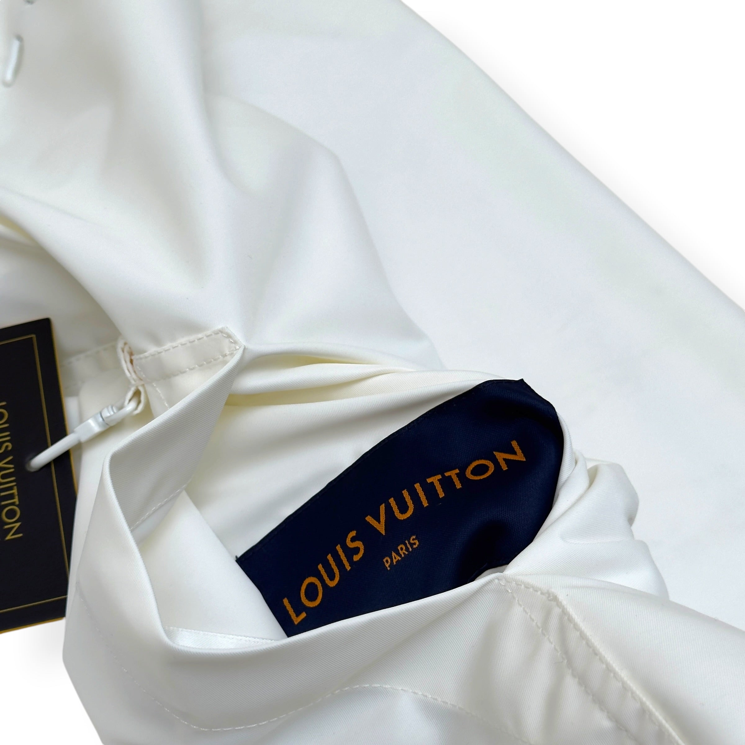 LOUIS VUITTON LVSE CABLES EDITION MONOGRAM REVERSIBLE WINDBREAKER WHITE 52 / L