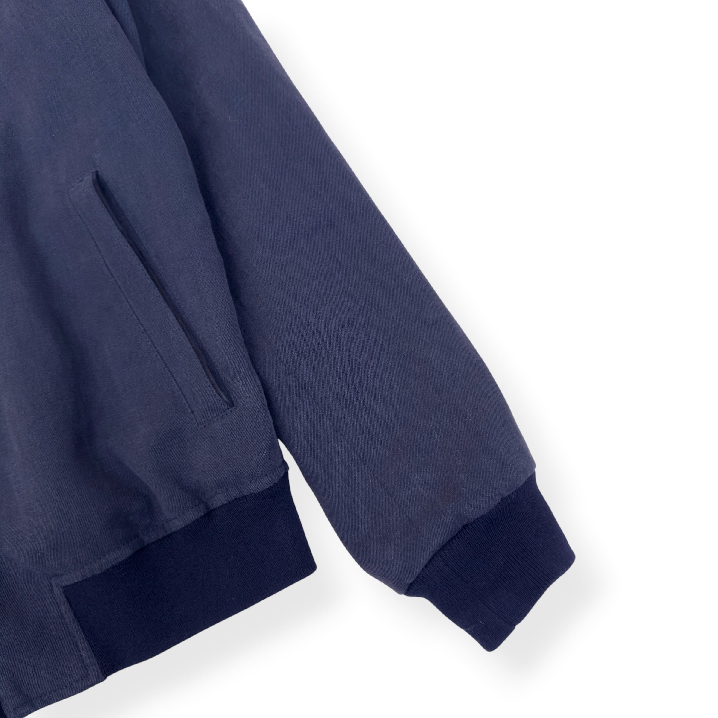THOM SWEENEY LINEN BLOUSON JACKET BLUE 50 / M