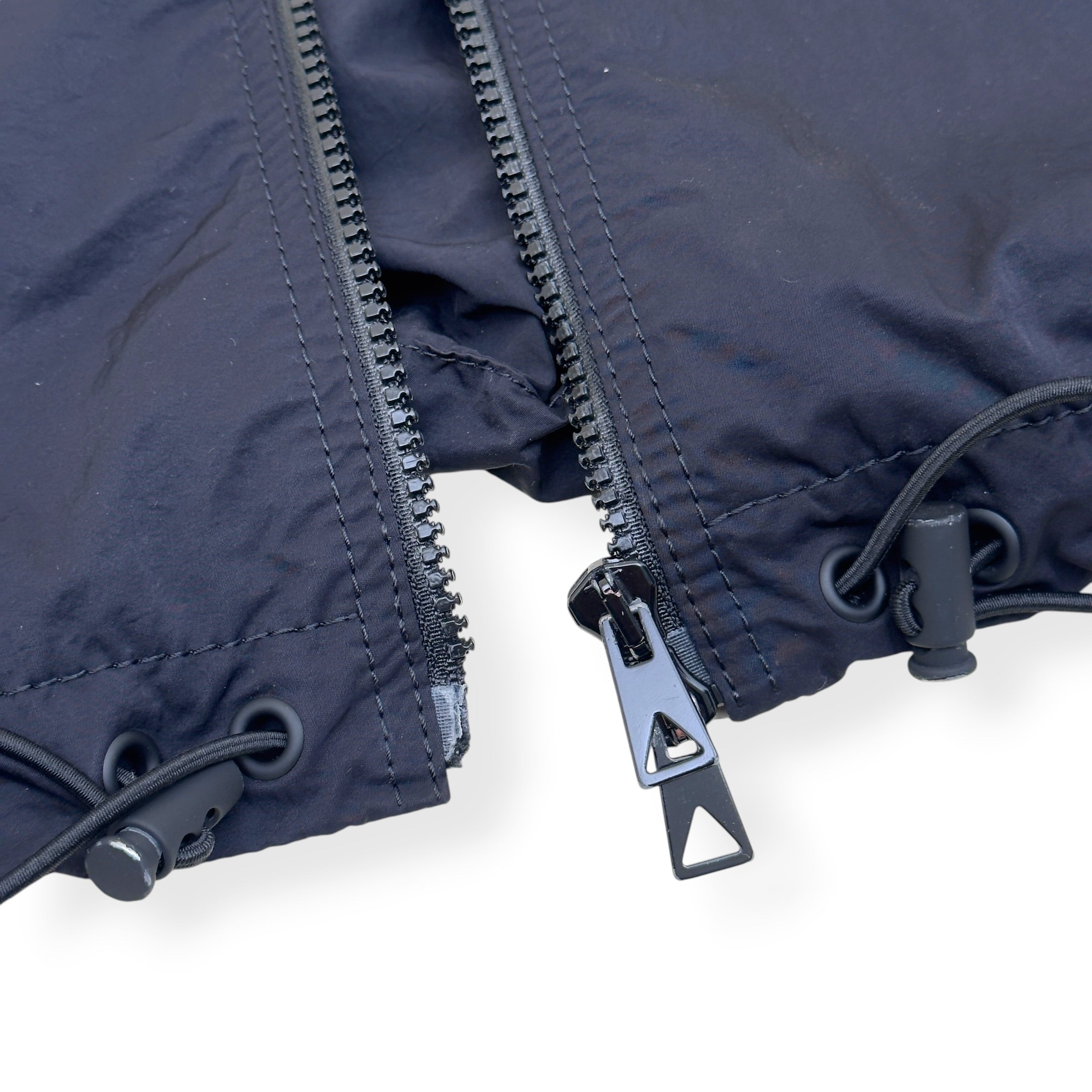 BOTTEGA VENETA NYLON ZIP-UP JACKET BLACK XL