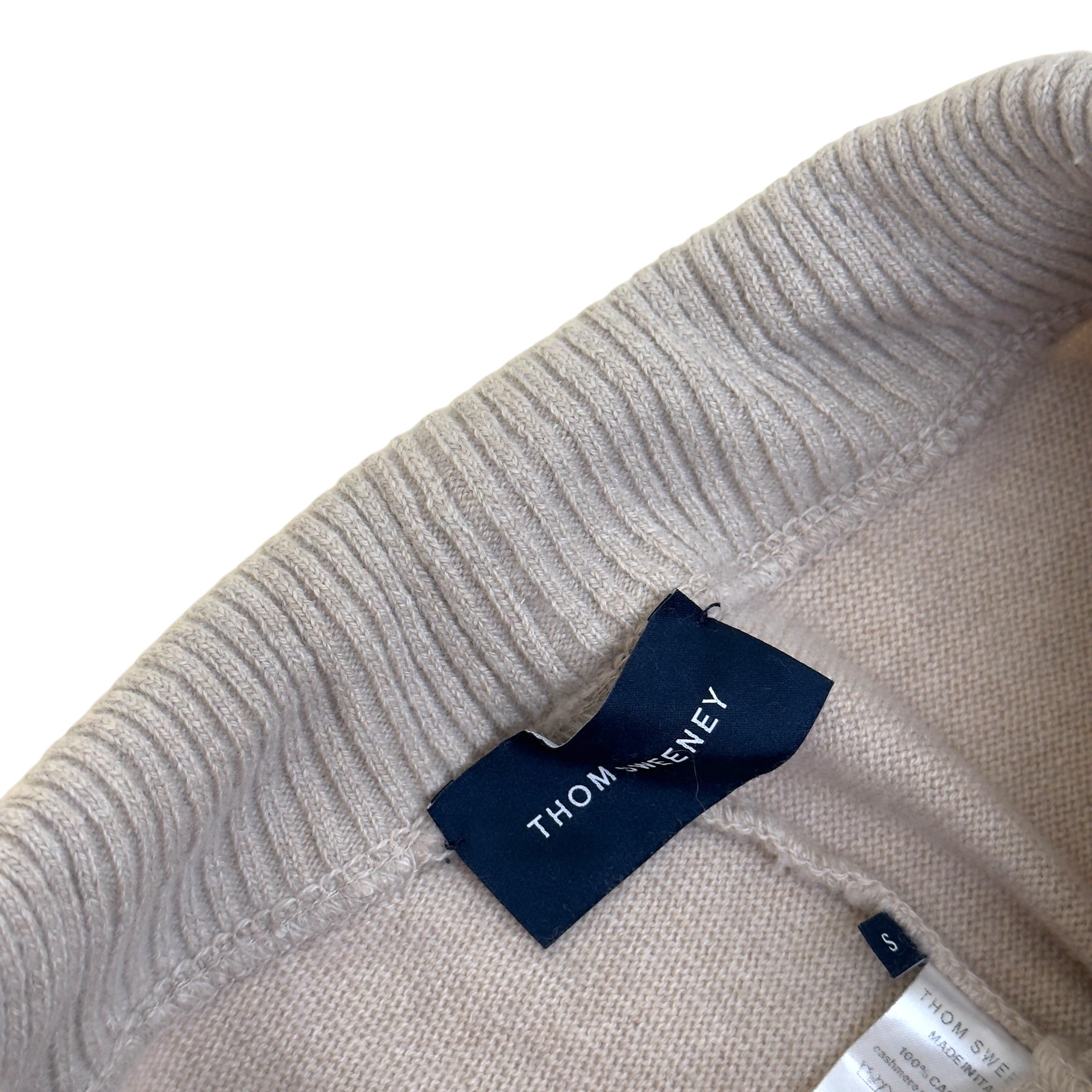 THOM SWEENEY CASHMERE TRACK PANTS GREY S