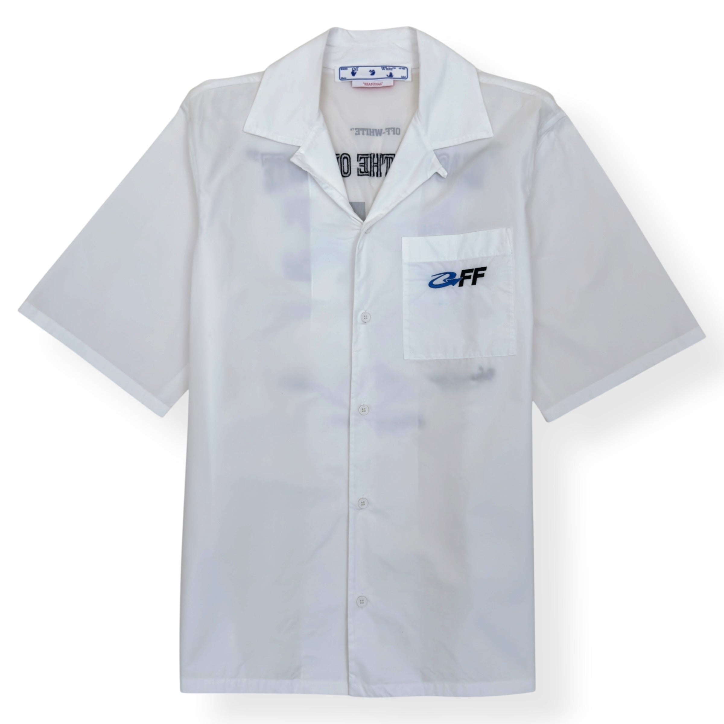 OFF-WHITE EXACT OPP HOLIDAY SHIRT WHITE L