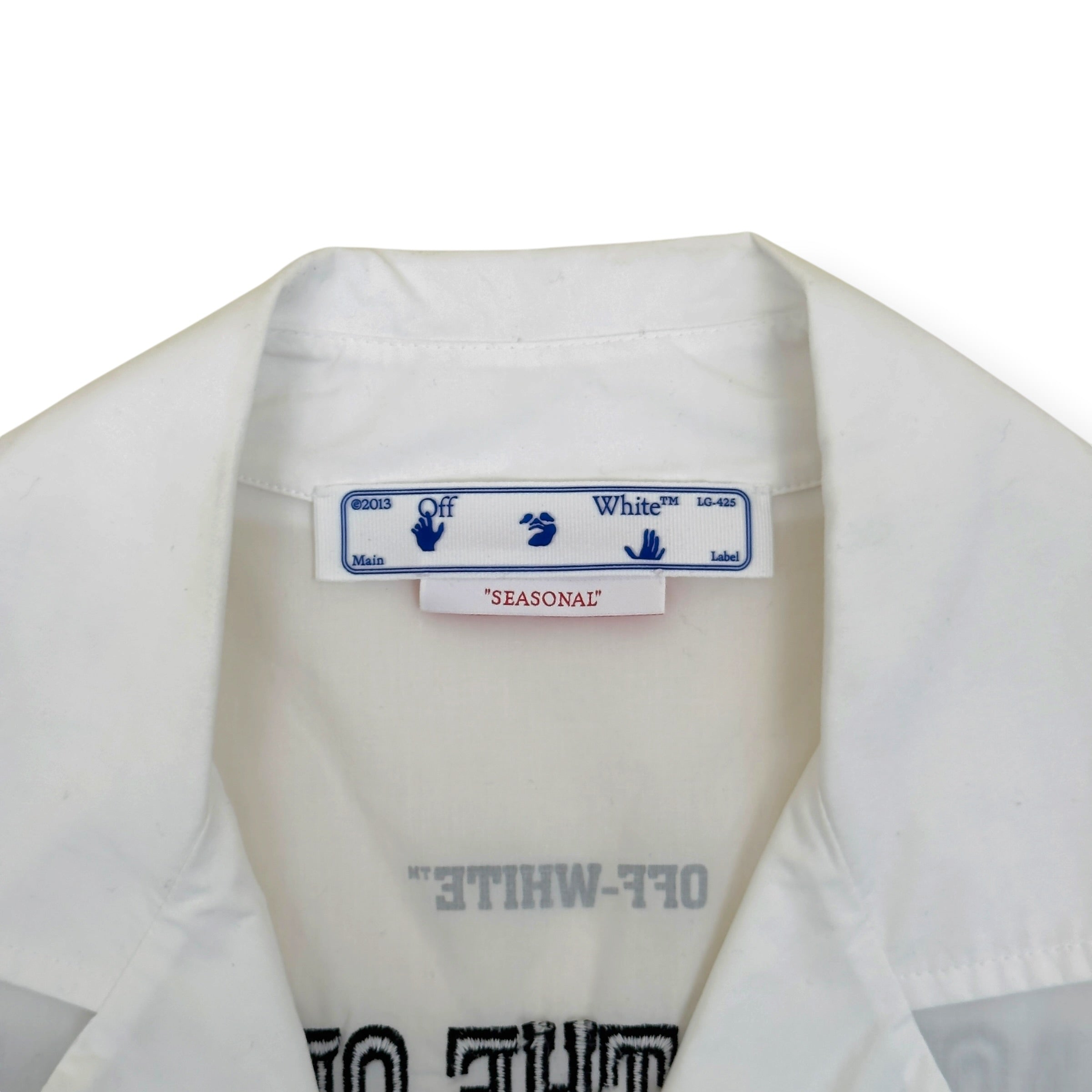 OFF-WHITE EXACT OPP HOLIDAY SHIRT WHITE L