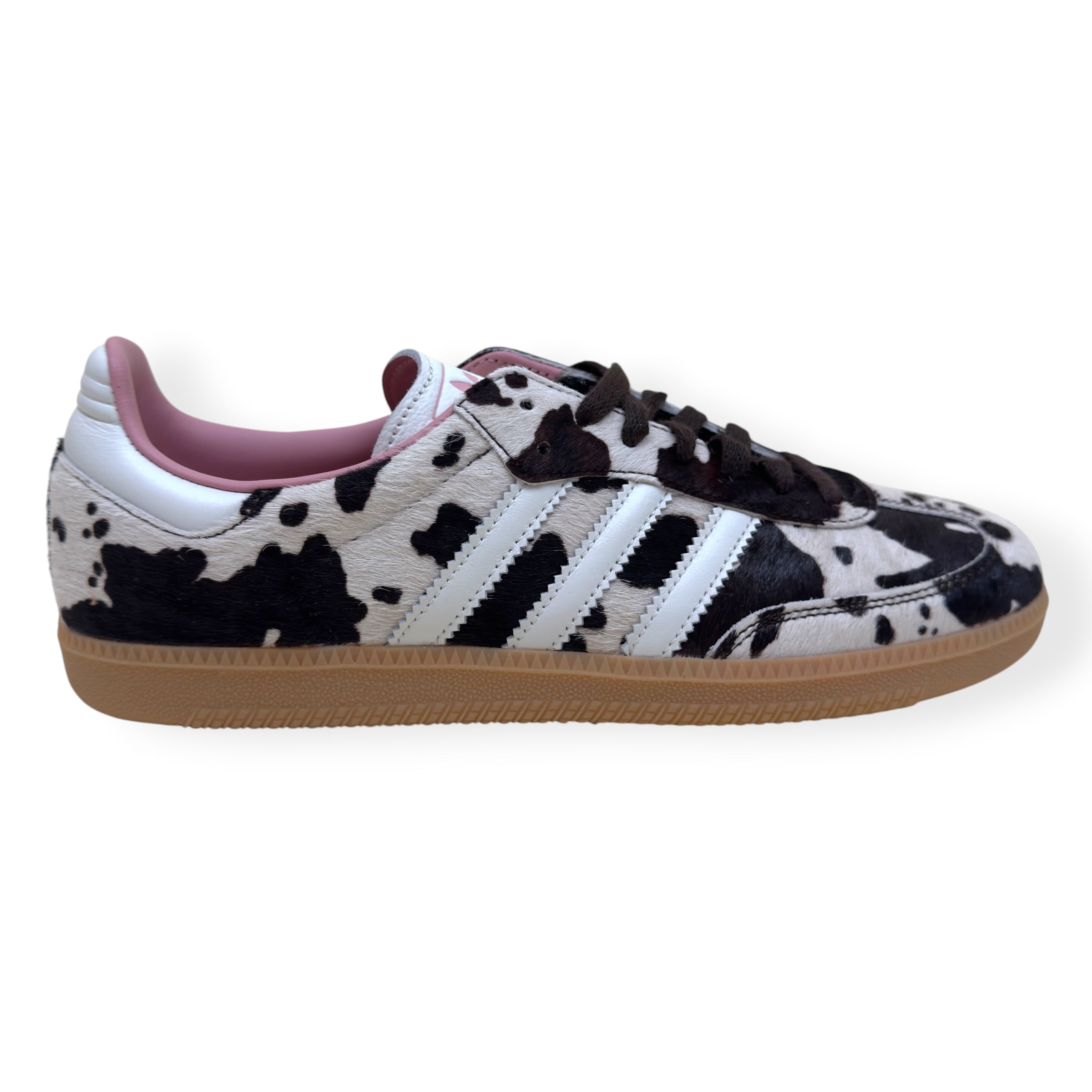 ADIDAS SAMBA OG COW PRINT SNEAKER BROWN UK10