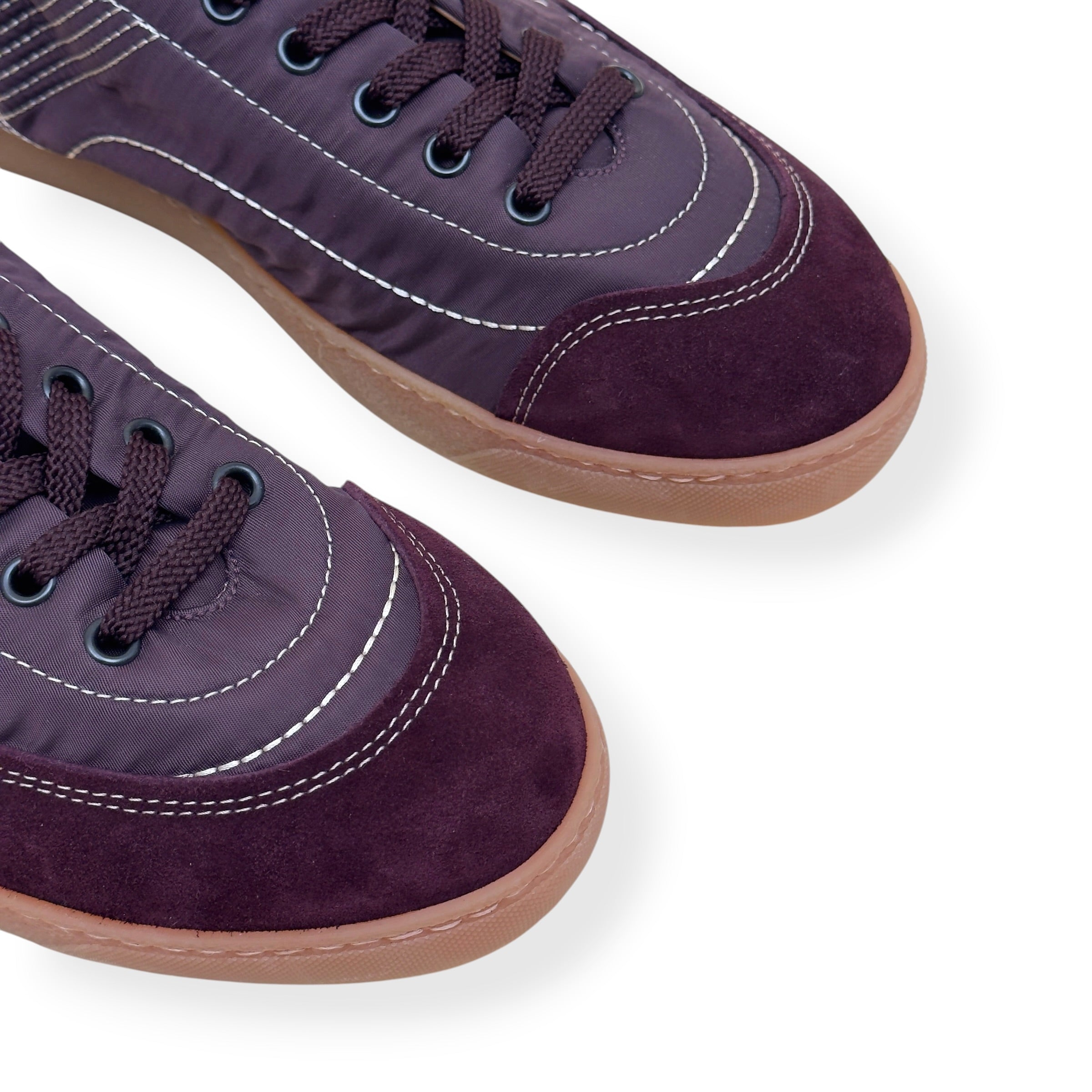 DRIES VAN NOTEN NEW CASSETTA SNEAKER BORDEAUX 44 / UK10
