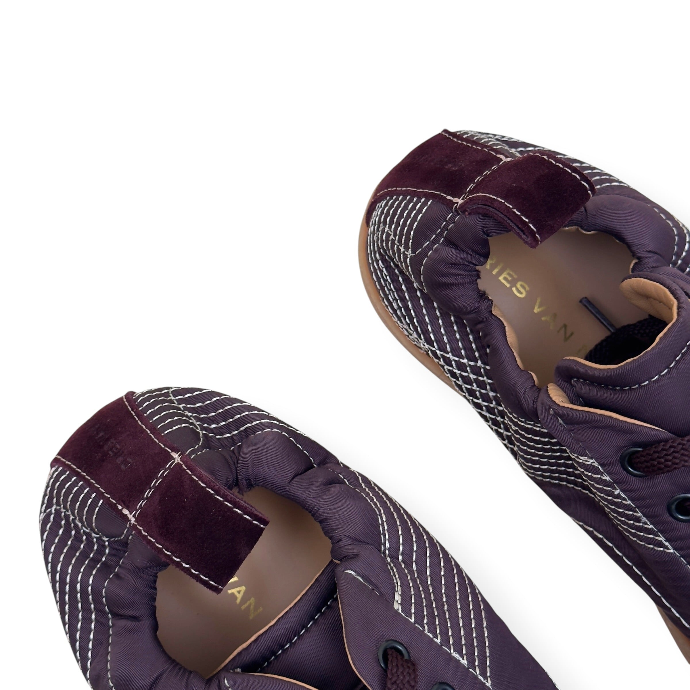 DRIES VAN NOTEN NEW CASSETTA SNEAKER BORDEAUX 44 / UK10