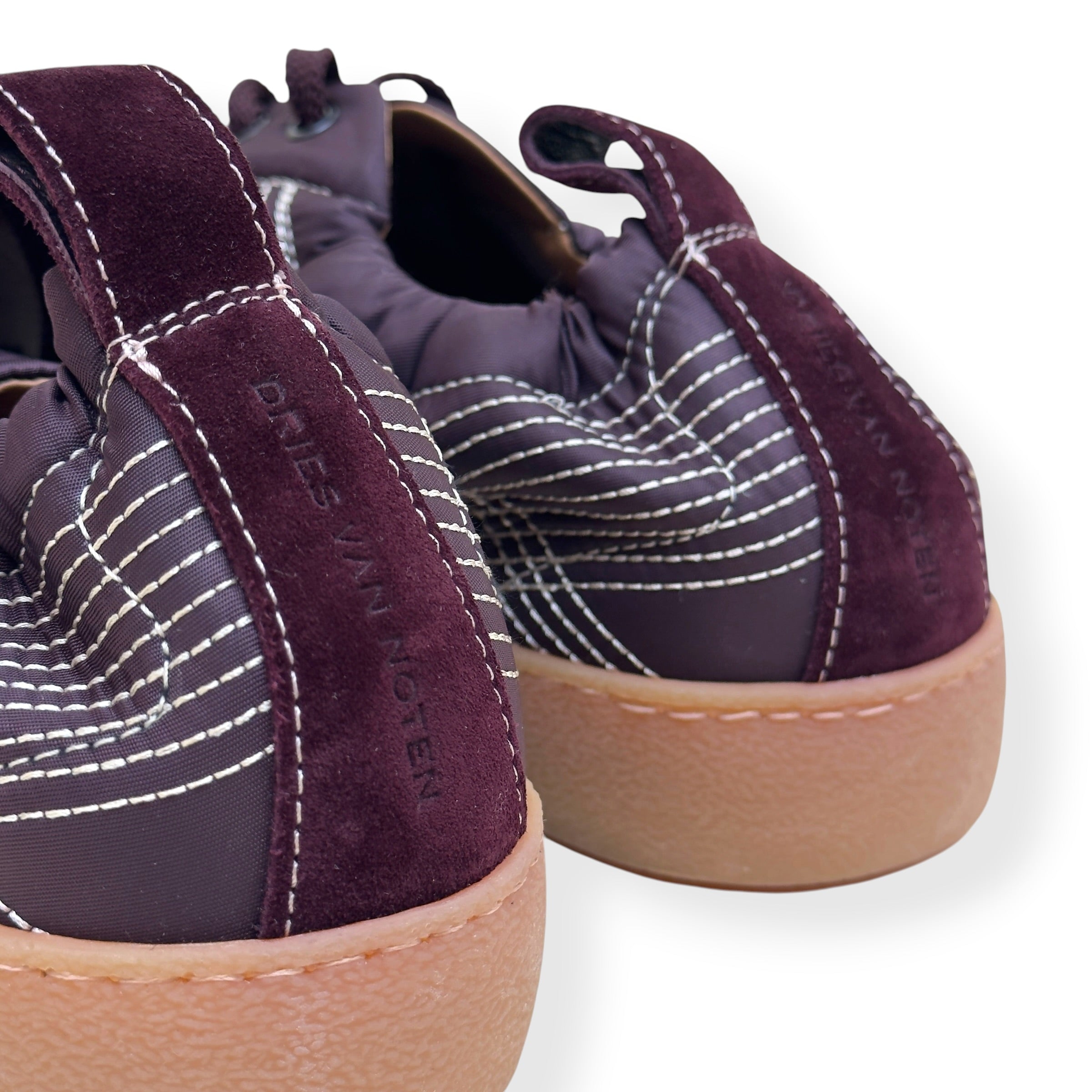 DRIES VAN NOTEN NEW CASSETTA SNEAKER BORDEAUX 44 / UK10