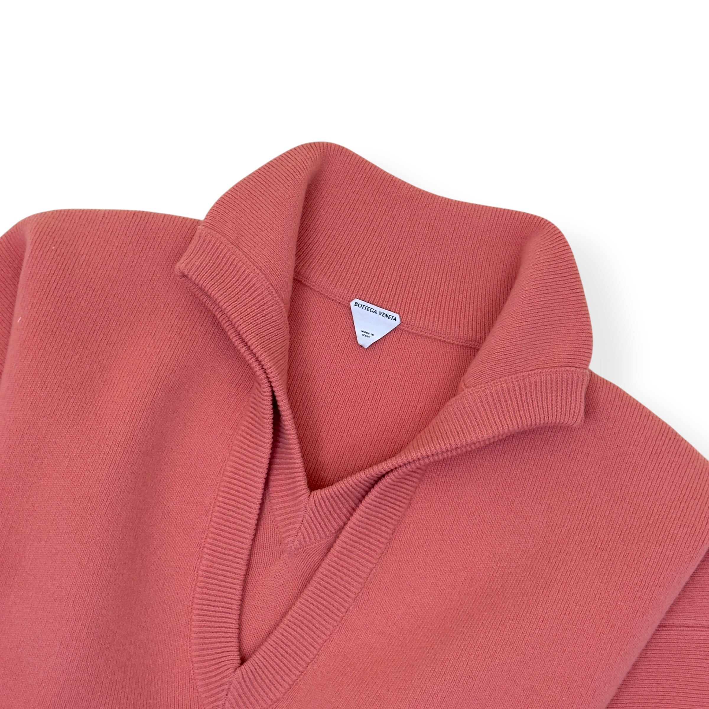 BOTTEGA VENETA COMPACT WOOL SWEATER PINK L