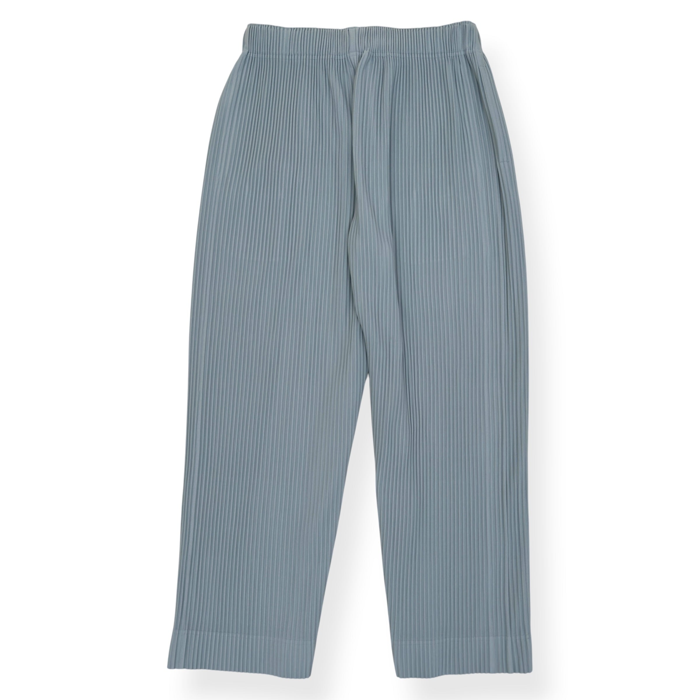 ISSEY MIYAKE HOMME PLISSÉ PLEATED TROUSERS LIGHT BLUE 3 / M