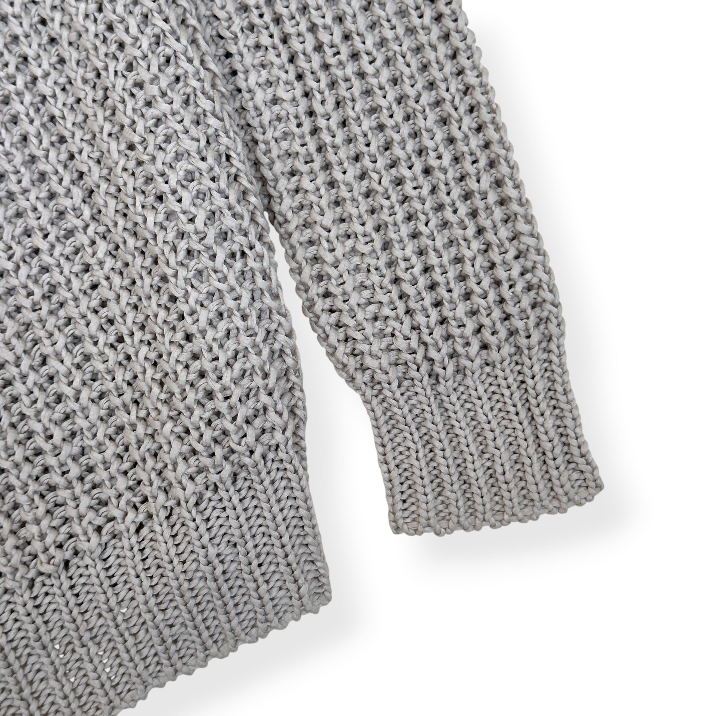 RICK OWENS WALRUS SS17 OPEN KNIT SWEATER BEIGE L