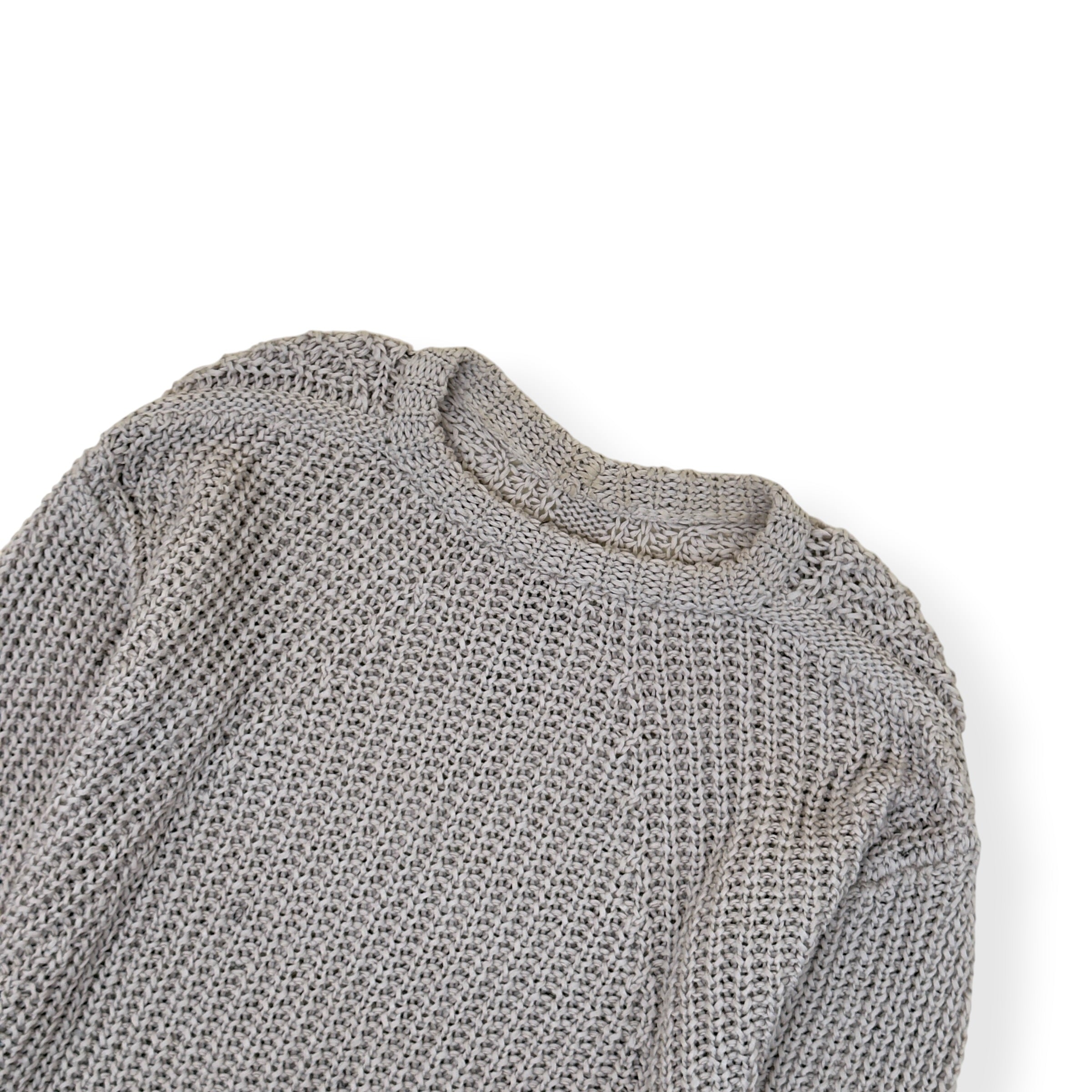 RICK OWENS WALRUS SS17 OPEN KNIT SWEATER BEIGE L