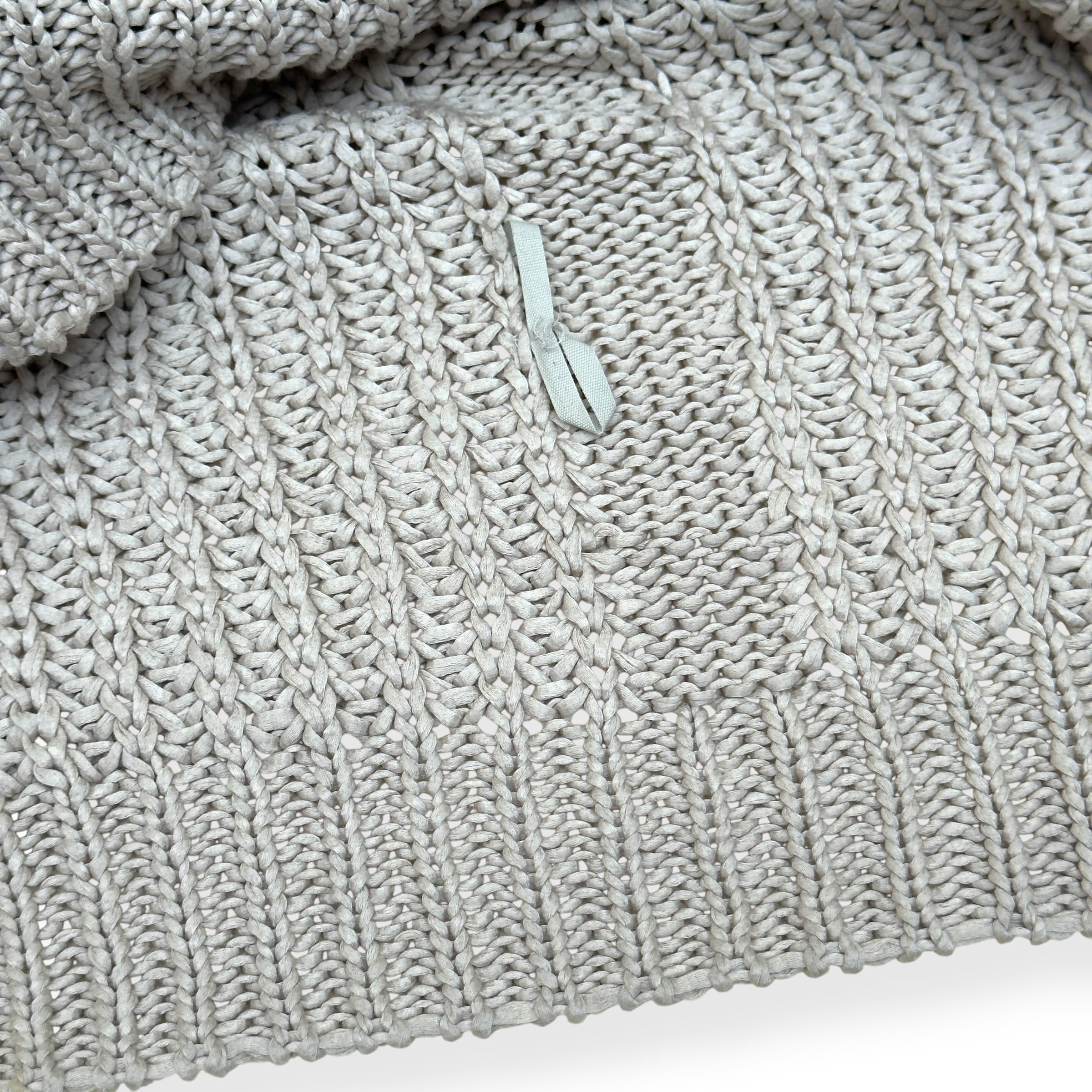 RICK OWENS WALRUS SS17 OPEN KNIT SWEATER BEIGE L